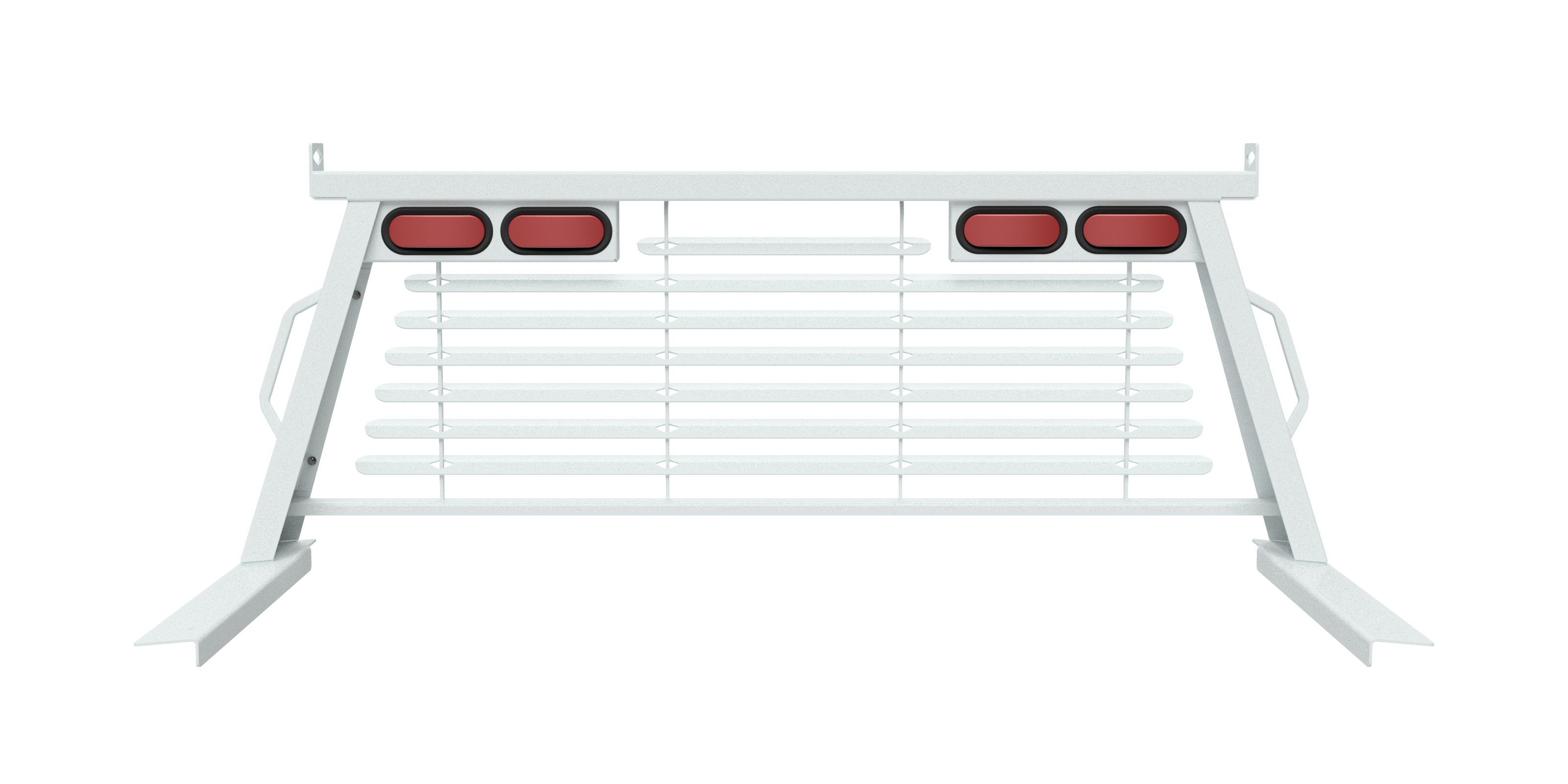 B&W Custom Headache Rack w/ LED Brake, Turn, Tail Lights for Dodge Trucks PUCP7520WA - Apollo Off-Road