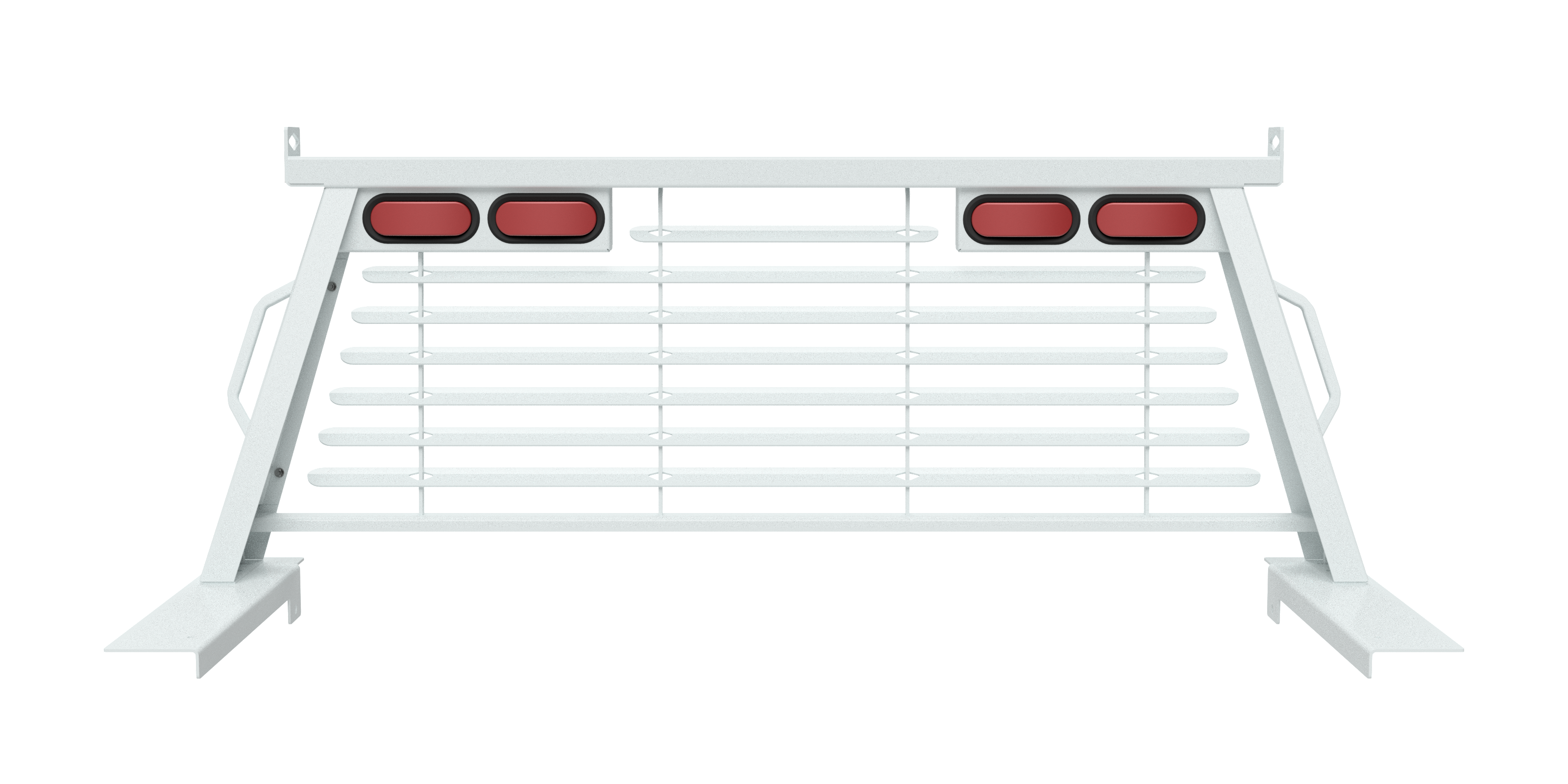 B&W Custom Headache Rack w/ LED Brake, Turn, Tail Lights for Ford Trucks - Apollo Off-Road