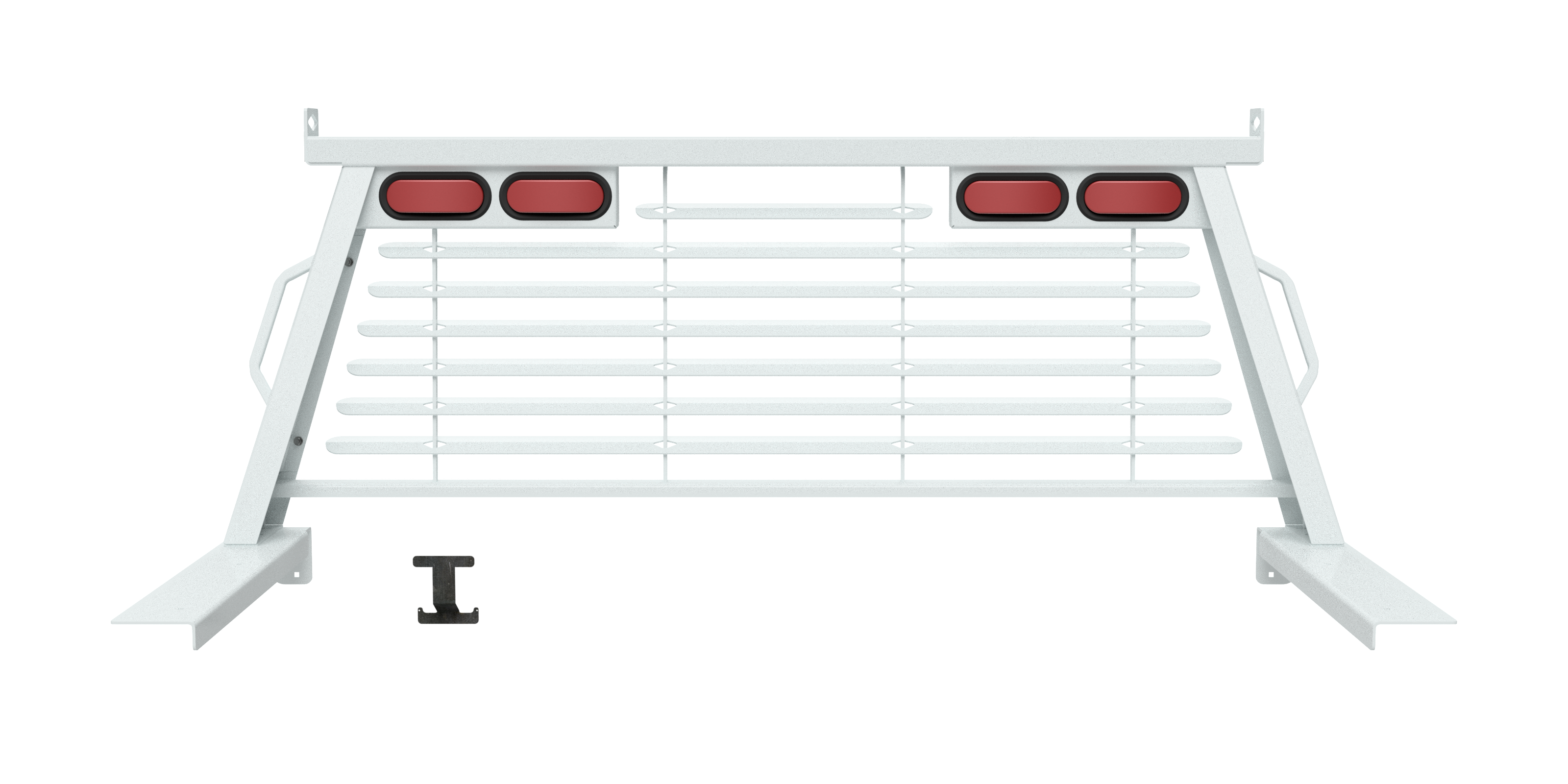 B&W Custom Headache Rack w/ LED Brake, Turn, Tail Lights for Ford Trucks PUCP7500WA - Apollo Off-Road