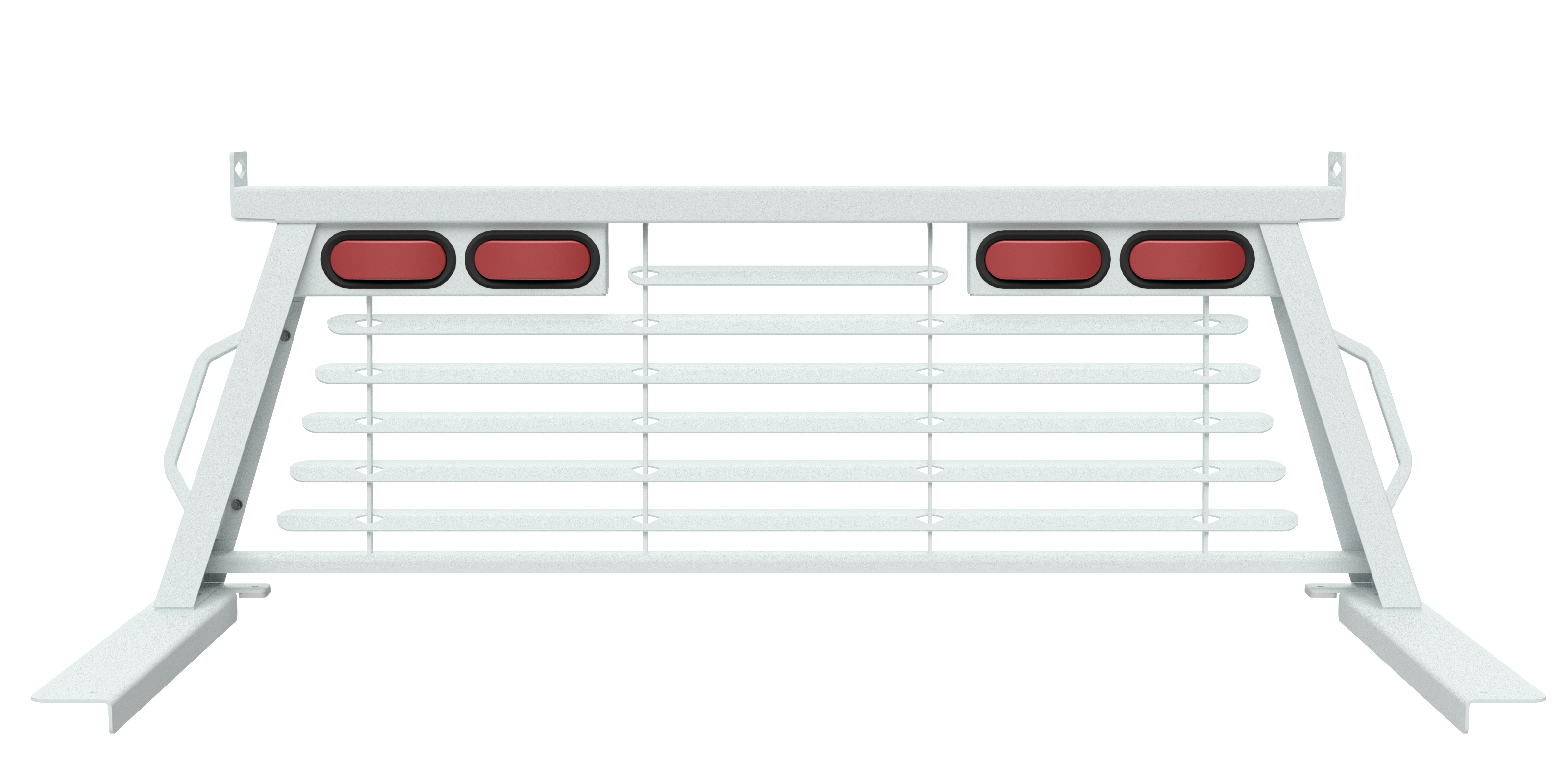 B&W Custom Headache Rack w/ LED Brake, Turn, Tail Lights for Ford Trucks PUCP7523WA - Apollo Off-Road