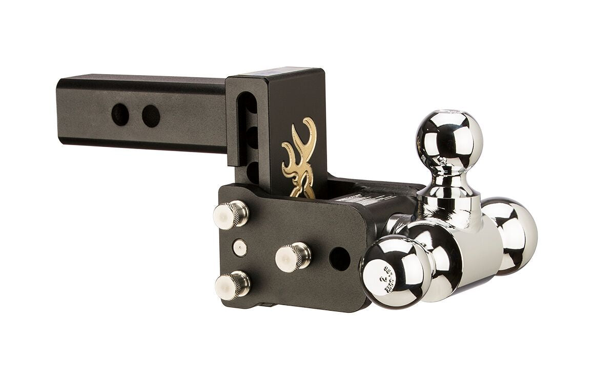 B&W Tow And Stow Dual Ball 2" Adj Ball Mount 3" Drop/3-1/2" Rise, Browning TS10033BB - Apollo Off-Road