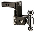 B&W Tow And Stow Dual Ball 2" Adj Ball Mount 5" Drop/5-1/2" Rise, Black TS10037B - Apollo Off-Road