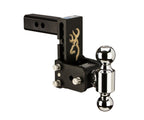 B&W Tow And Stow Dual Ball 2" Adj Ball Mount 5" Drop/5-1/2" Rise, Browning TS10037BB - Apollo Off-Road