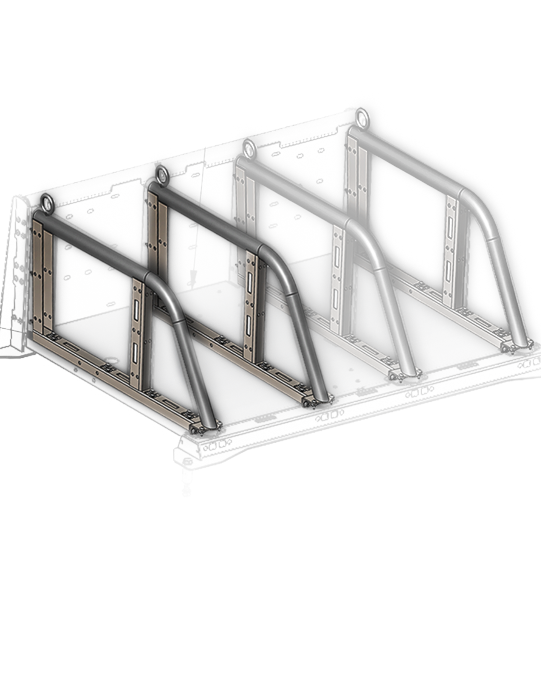 Foutz Motorsports ( Pair ) Bolt In Upright Support Tubes - Modular Bed Organizer