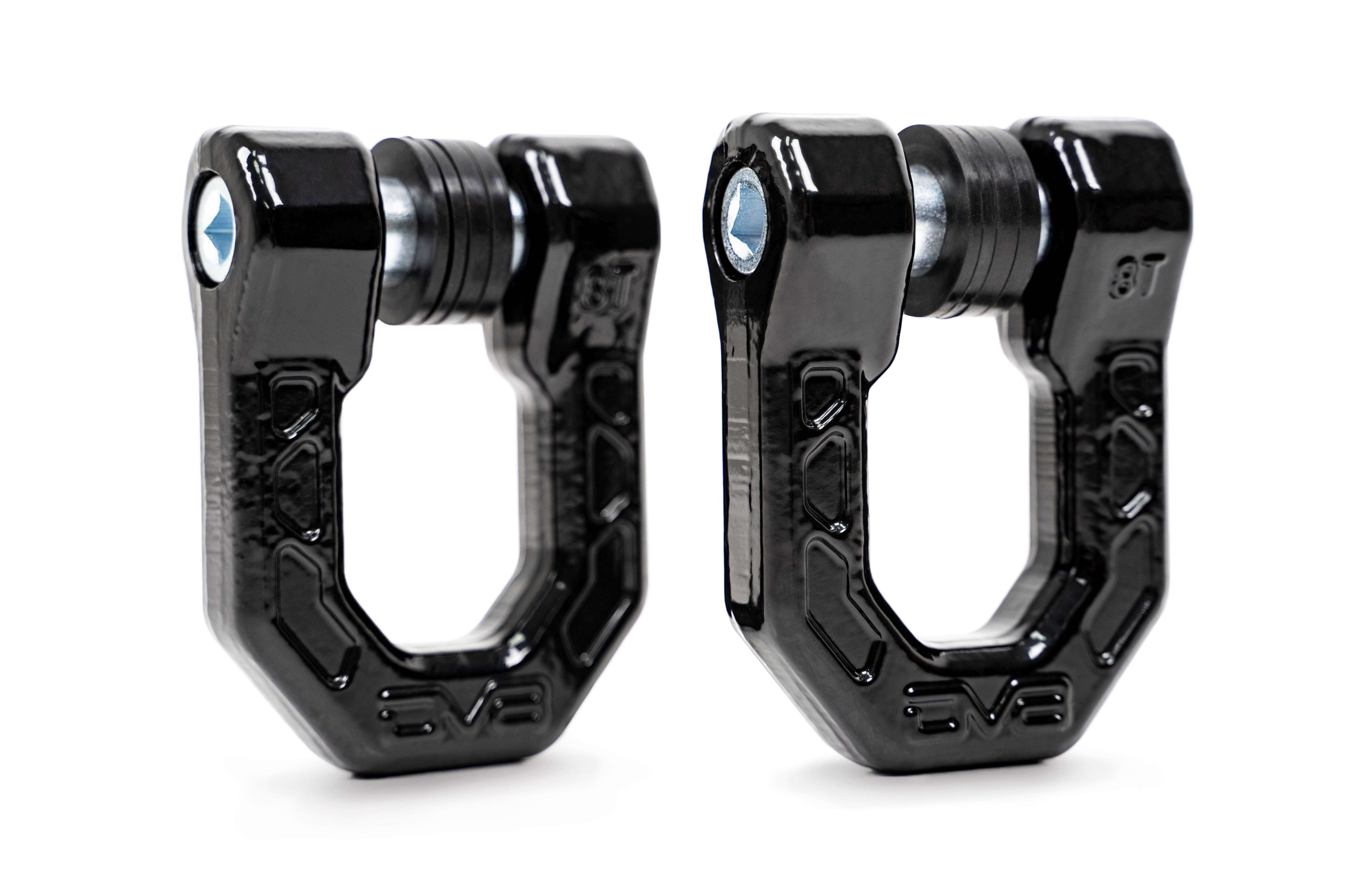 Black DV8 Elite Series D-Rings (Pair) - Apollo Off-Road