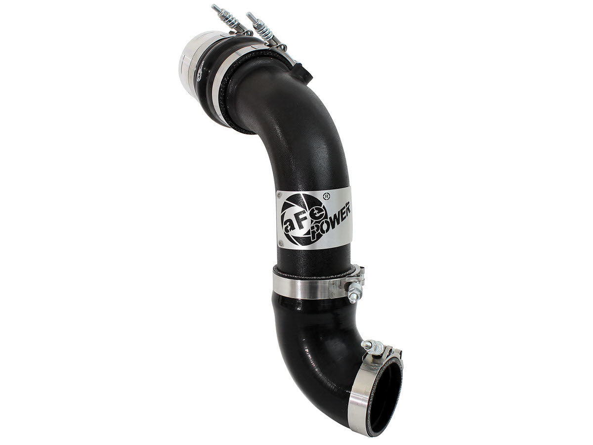 BladeRunner 3in Aluminum Cold Charge Pipe Black 46-20149-B - Apollo Off-Road