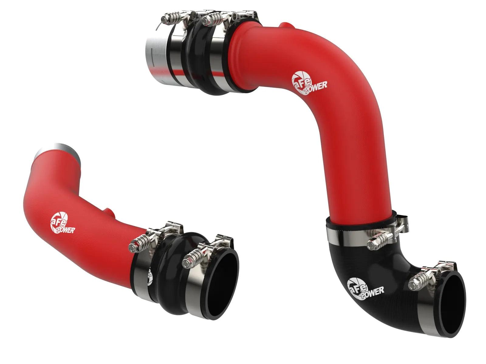 BladeRunner Aluminum Hot and Cold Charge Pipe Kit Red for 2023-2024 Ford F-250 / F-350 Diesel V8 6.7L - Apollo Off-Road