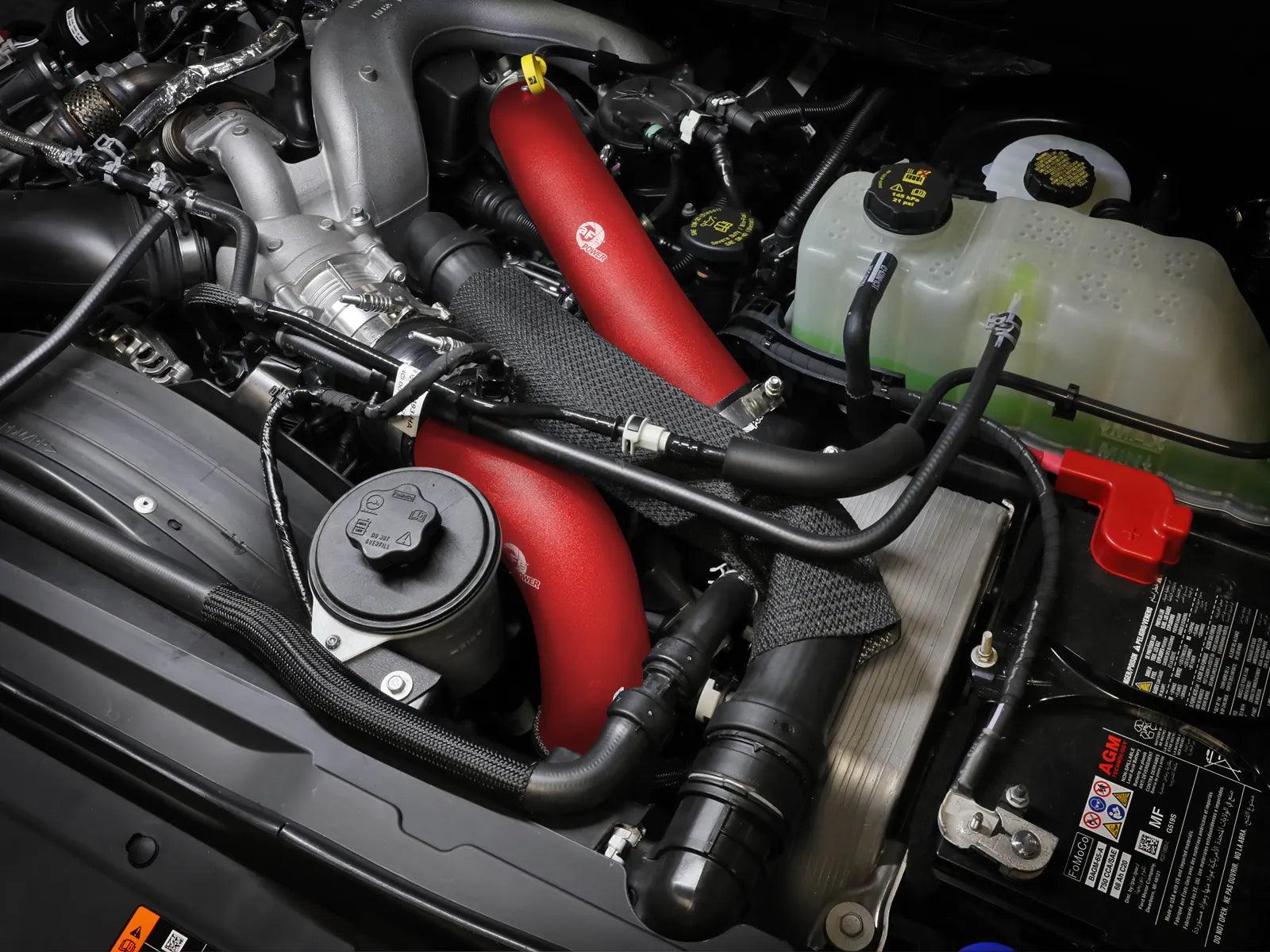 BladeRunner Aluminum Hot and Cold Charge Pipe Kit Red for 2023-2024 Ford F-250 / F-350 Diesel V8 6.7L - Apollo Off-Road