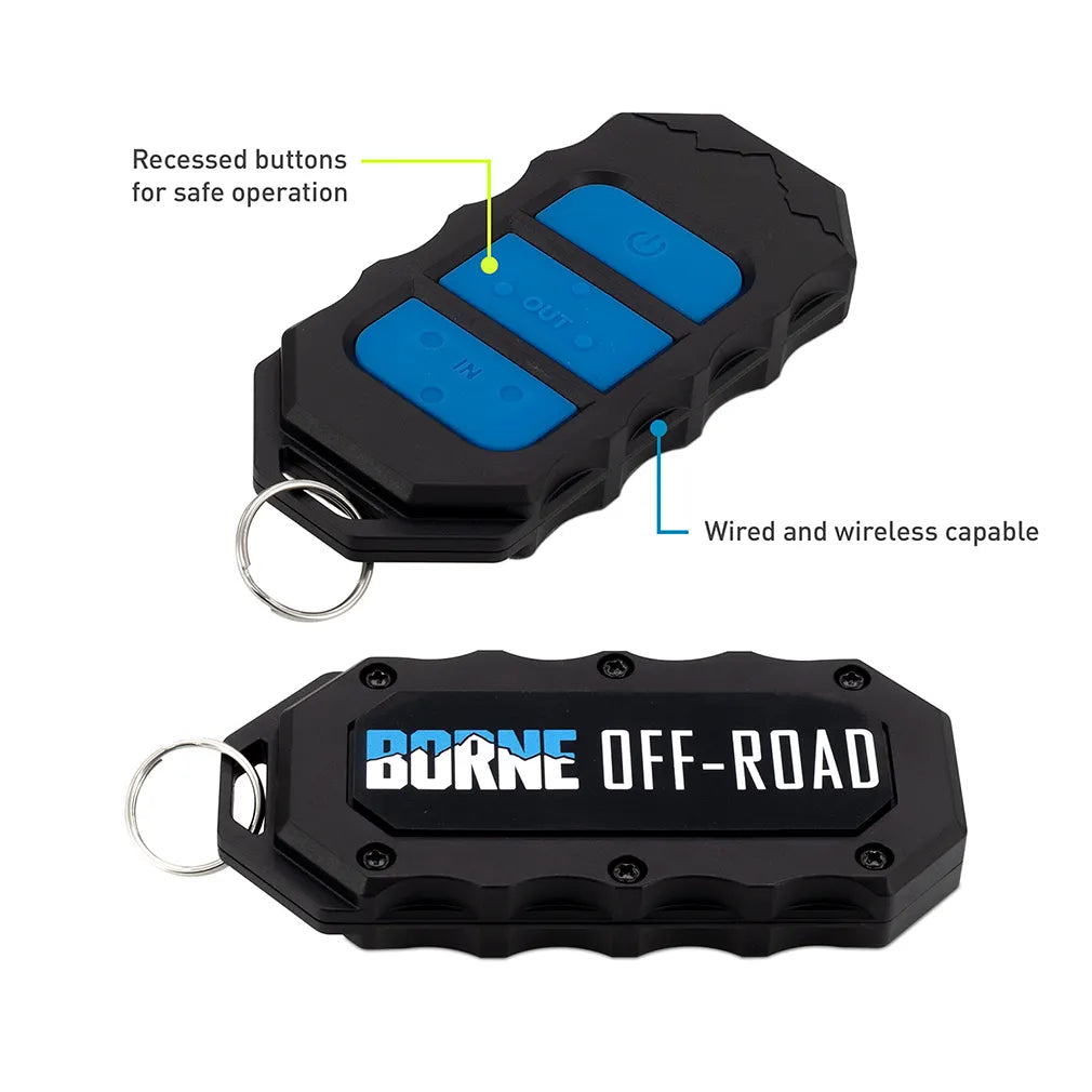 Borne Off-Road 12K Electric Winch with Synthetic Rope - Apollo Off-Road