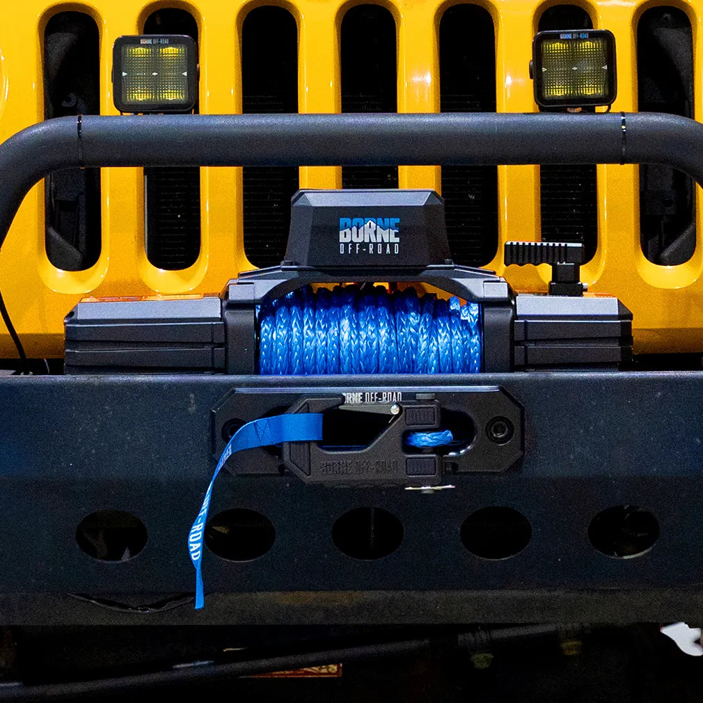 Borne Off-Road 12K Electric Winch with Synthetic Rope - Apollo Off-Road