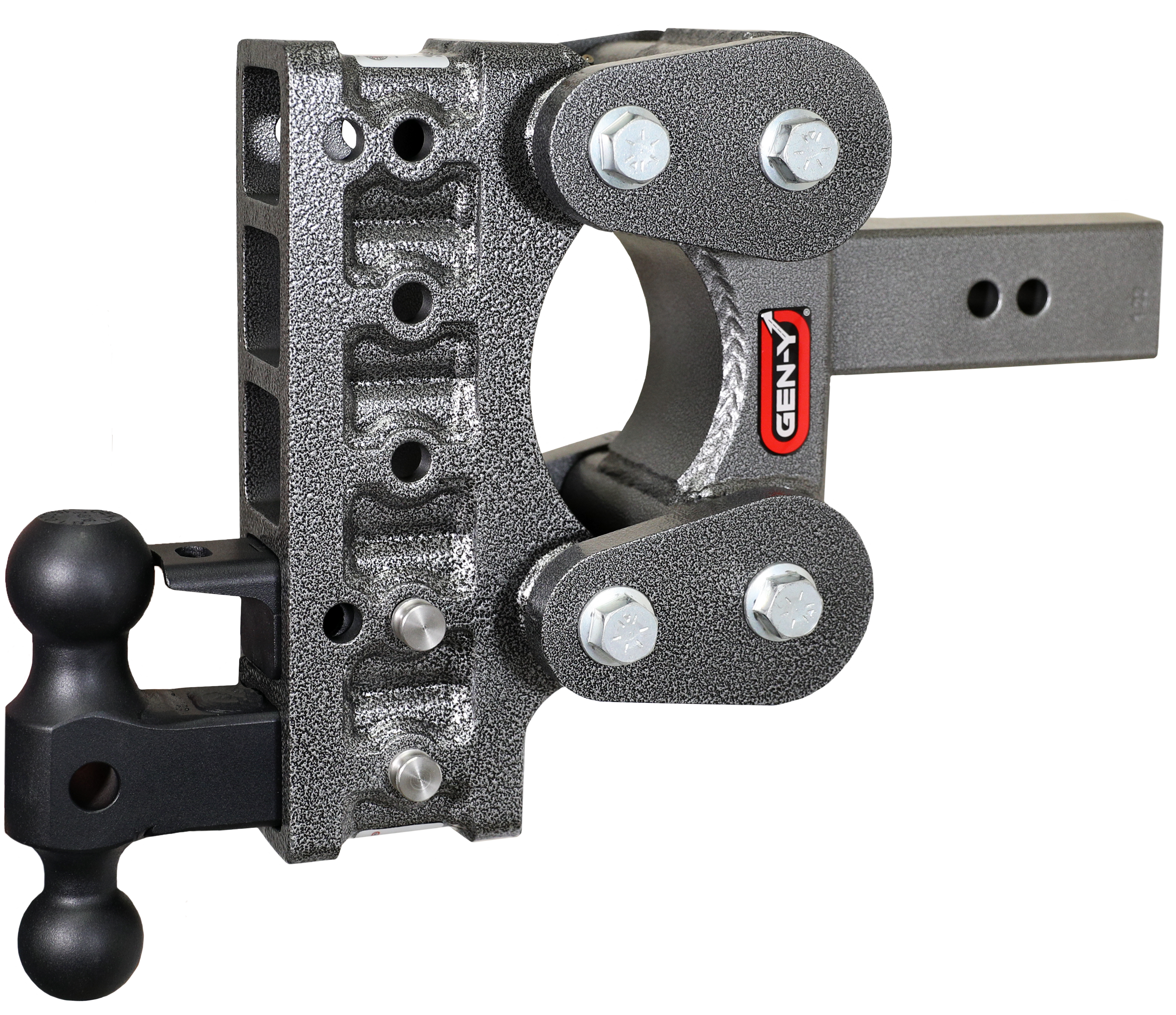 BOSS TORSION-FLEX 2.5" Shank 7.5" Drop 1.1K TW 10K Hitch Dual-Ball PintleLock - Apollo Off-Road