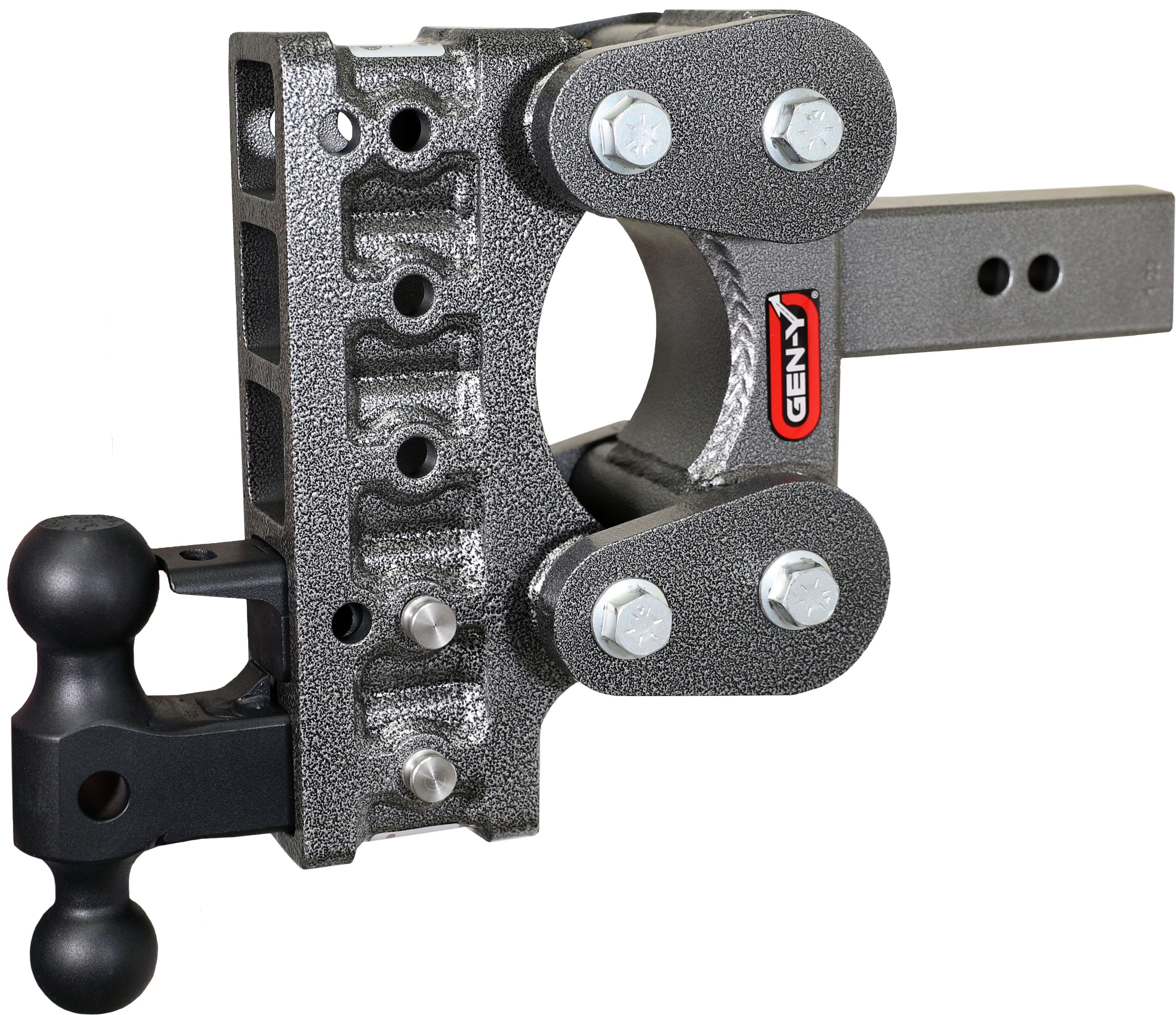 BOSS TORSION-FLEX 2.5" Shank 7.5" Drop 1.7K TW 16K Hitch Dual-Ball PintleLock - Apollo Off-Road