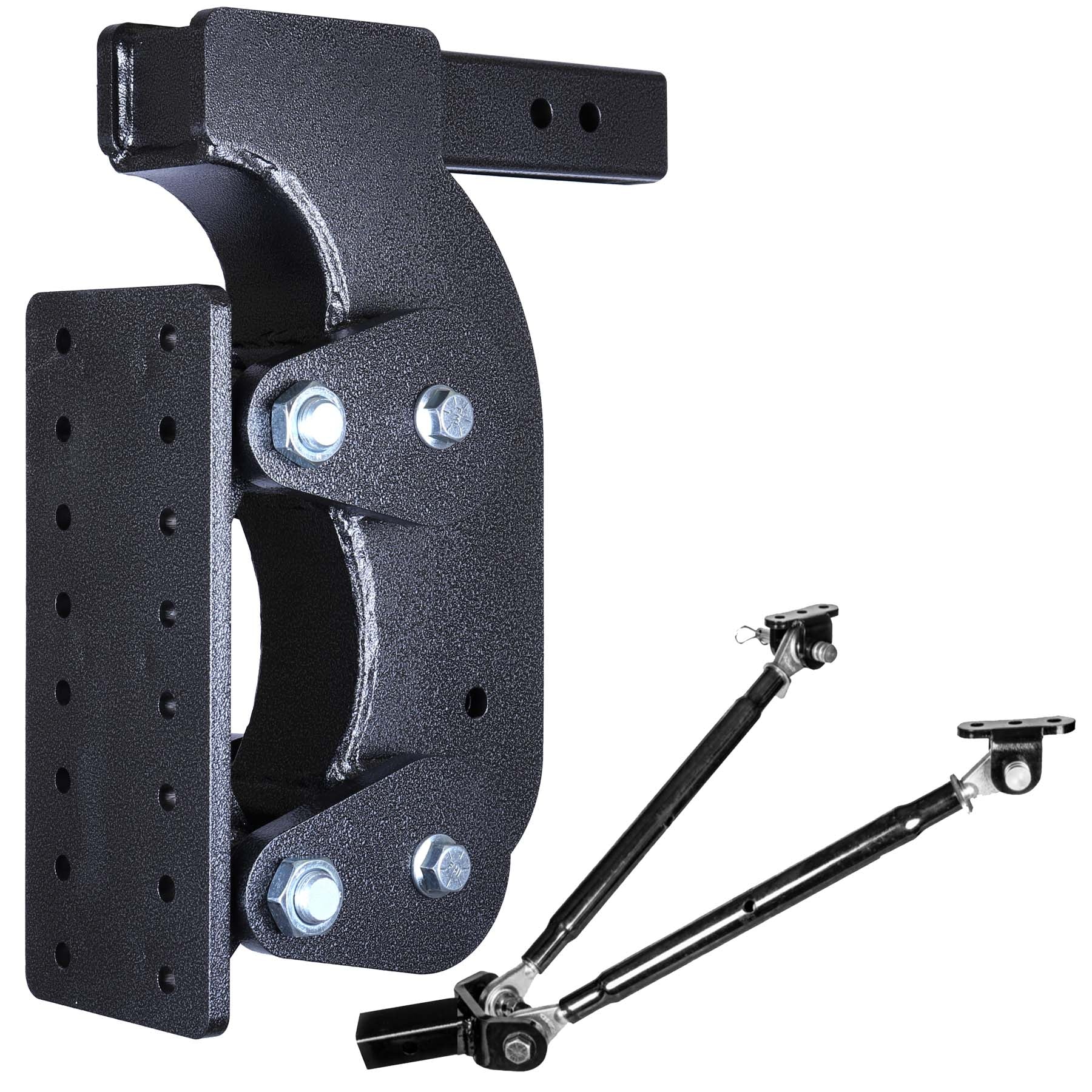 BOSS TORSION-FLEX Pintle Plate 2.5" Shank 15" Drop 2.4K TW 21K Hitch Stabilizer - Apollo Off-Road