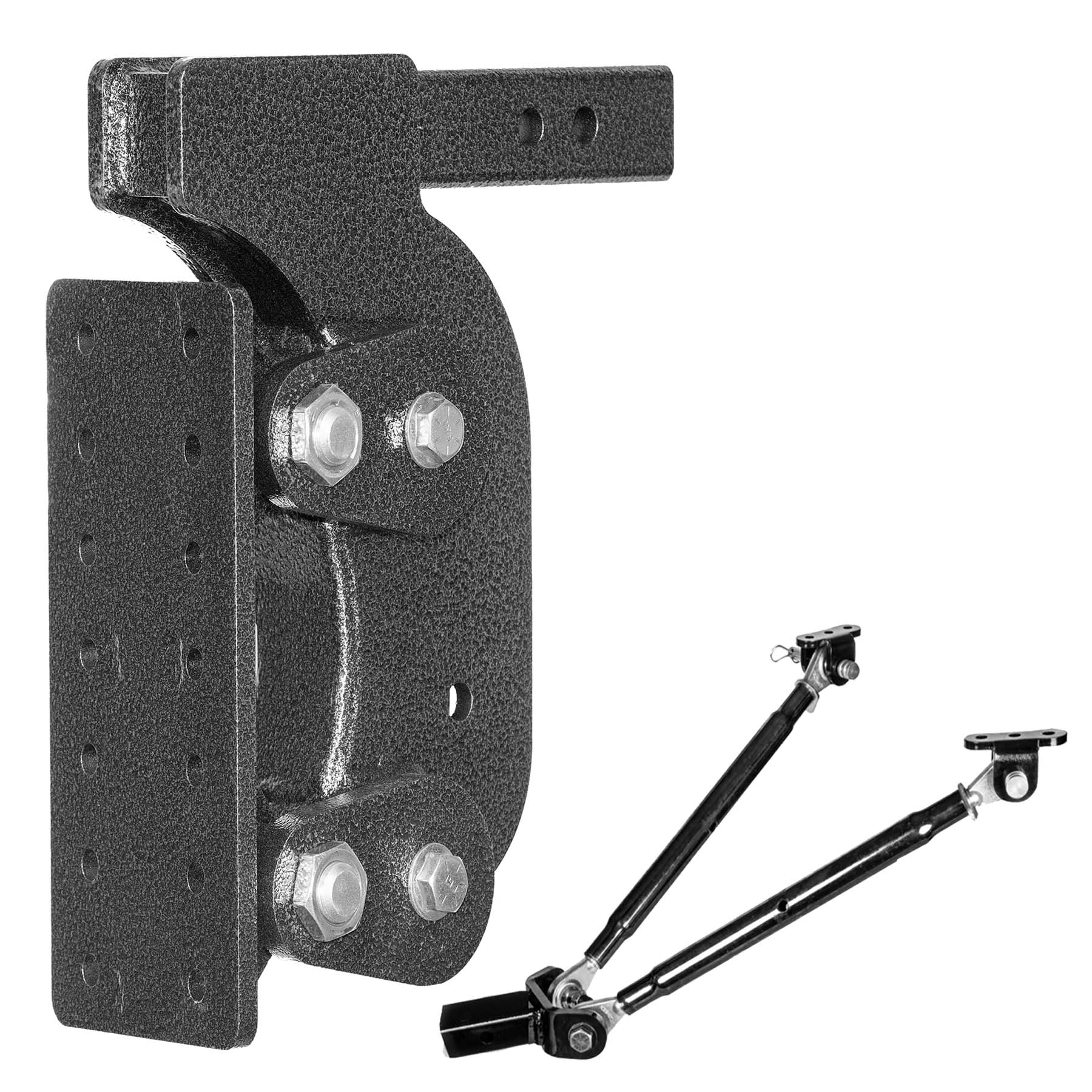BOSS TORSION-FLEX Pintle Plate 2" Shank 12.5" Drop 1.7K TW 16K Hitch Stabilizer - Apollo Off-Road