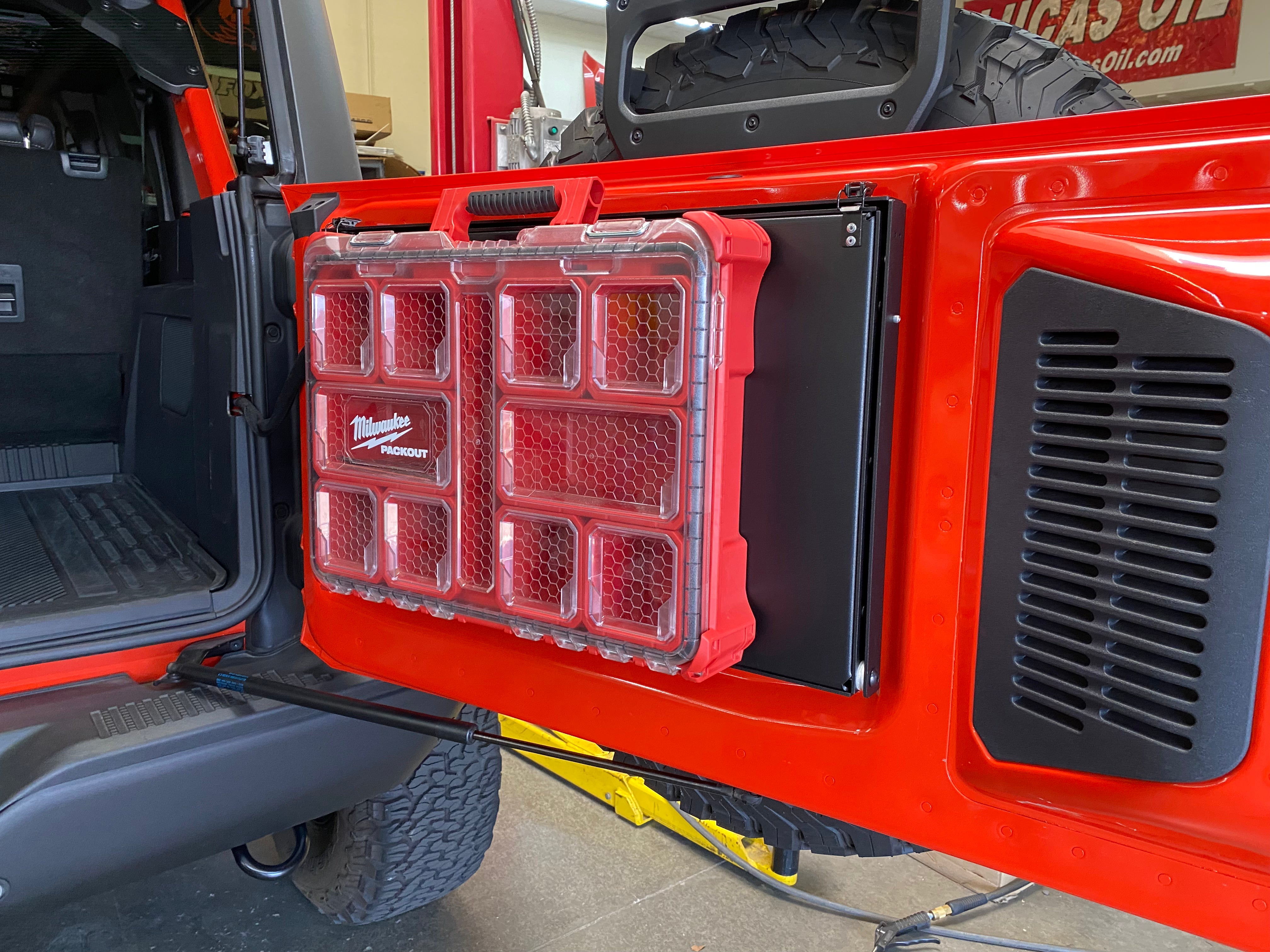 Foutz Motorsports Tailgate Folding Table with PACKOUT Storage Mount 2022-2026 Ford Bronco Raptor 2022-2026 Ford Bronco