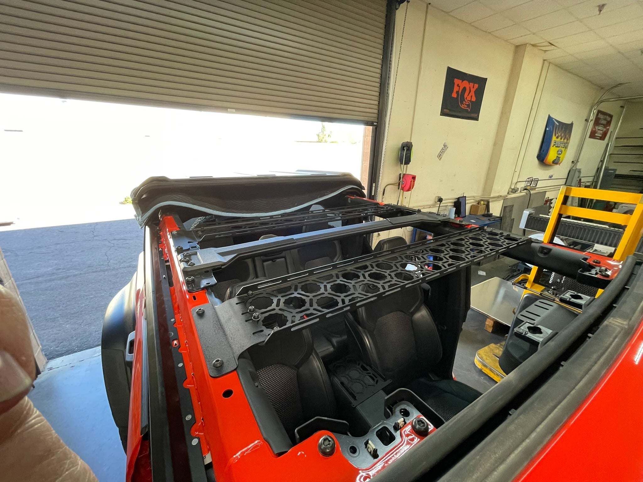 Foutz Motorsports Inside Roof Panel Mount (across front section) by Adapt-A-Panel 2021-2026 Ford Bronco