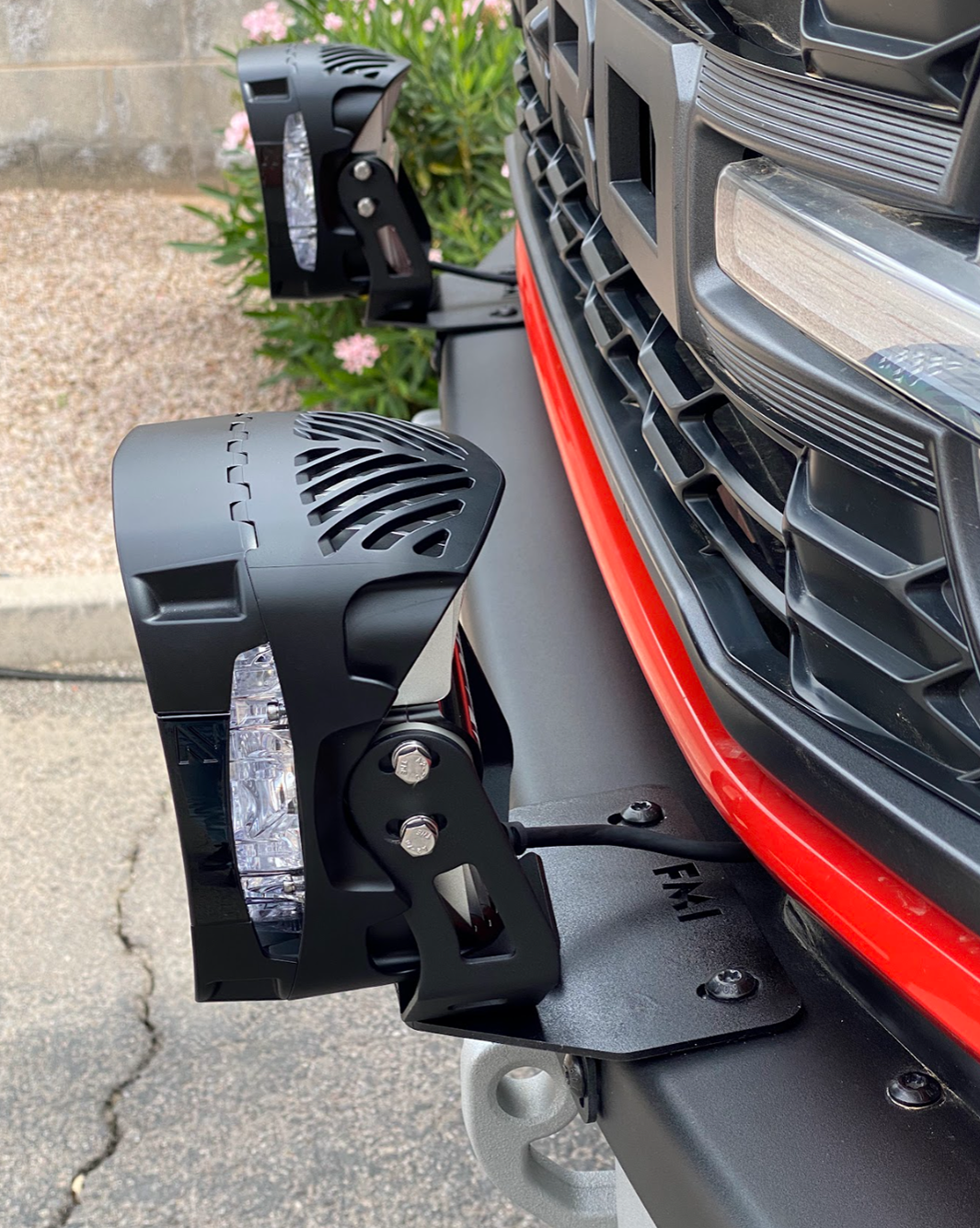 Foutz Motorsports Light Mount Brackets for Stock Modular Bumper - Pair 2022-2025 Ford Bronco Raptor 2021-2025 Ford Bronco