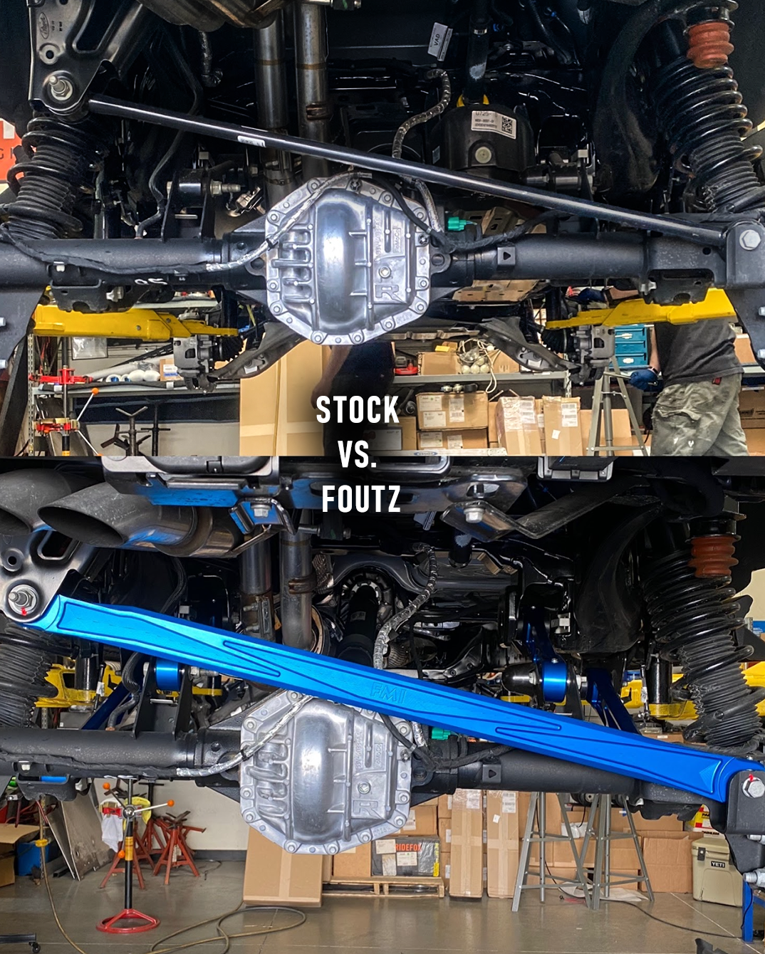 Foutz Motorsports Billet Panhard Bar with Ultra-Flex Joint 2022-2026 Ford Bronco Raptor