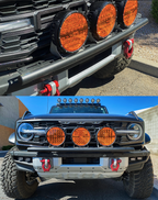 Foutz Motorsports Front Light Mount Kit for Stock Bumper 2022-2026 Ford Bronco Raptor