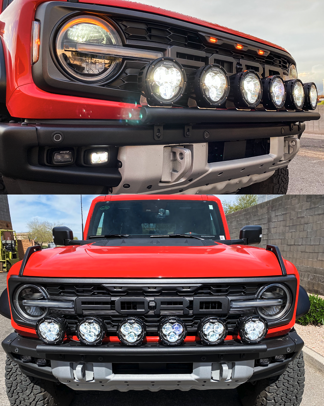 Foutz Motorsports Front Light Mount Kit for Stock Bumper 2022-2026 Ford Bronco Raptor