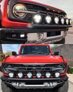 Foutz Motorsports Front Light Mount Kit for Stock Bumper 2022-2026 Ford Bronco Raptor
