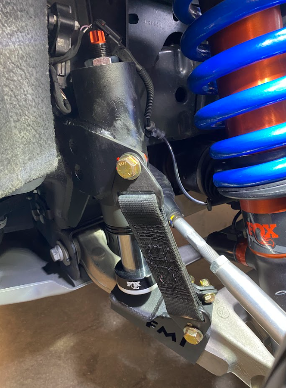 Foutz Motorsports Front Limit Strap & Bump Stop - Stock Lower Arm 2022-2026 Ford Bronco Raptor