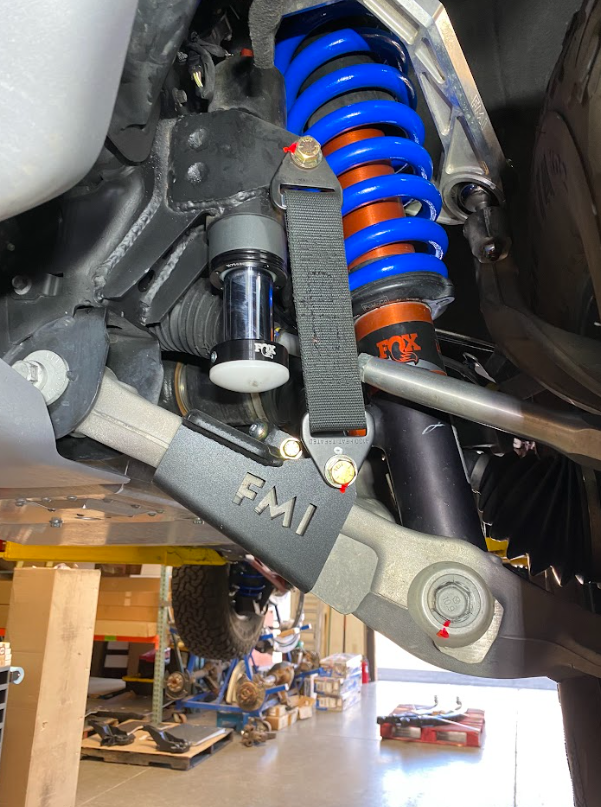 Foutz Motorsports Front Limit Strap & Bump Stop - Stock Lower Arm 2022-2026 Ford Bronco Raptor