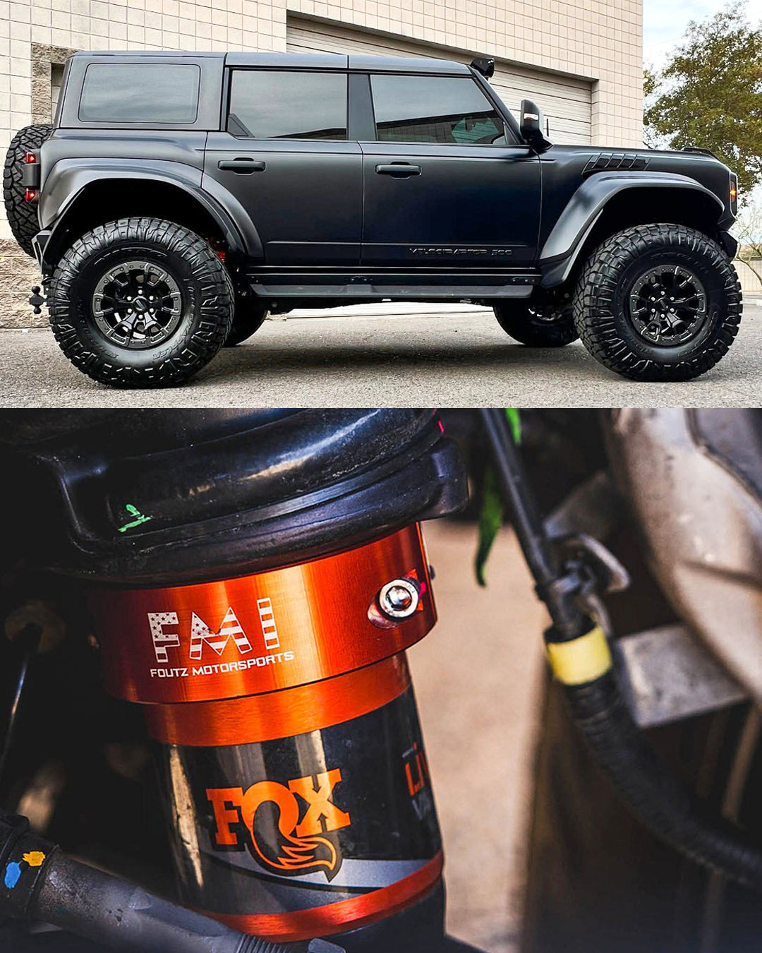 Foutz Motorsports front leveling kit 2022-2026 Ford Bronco Raptor