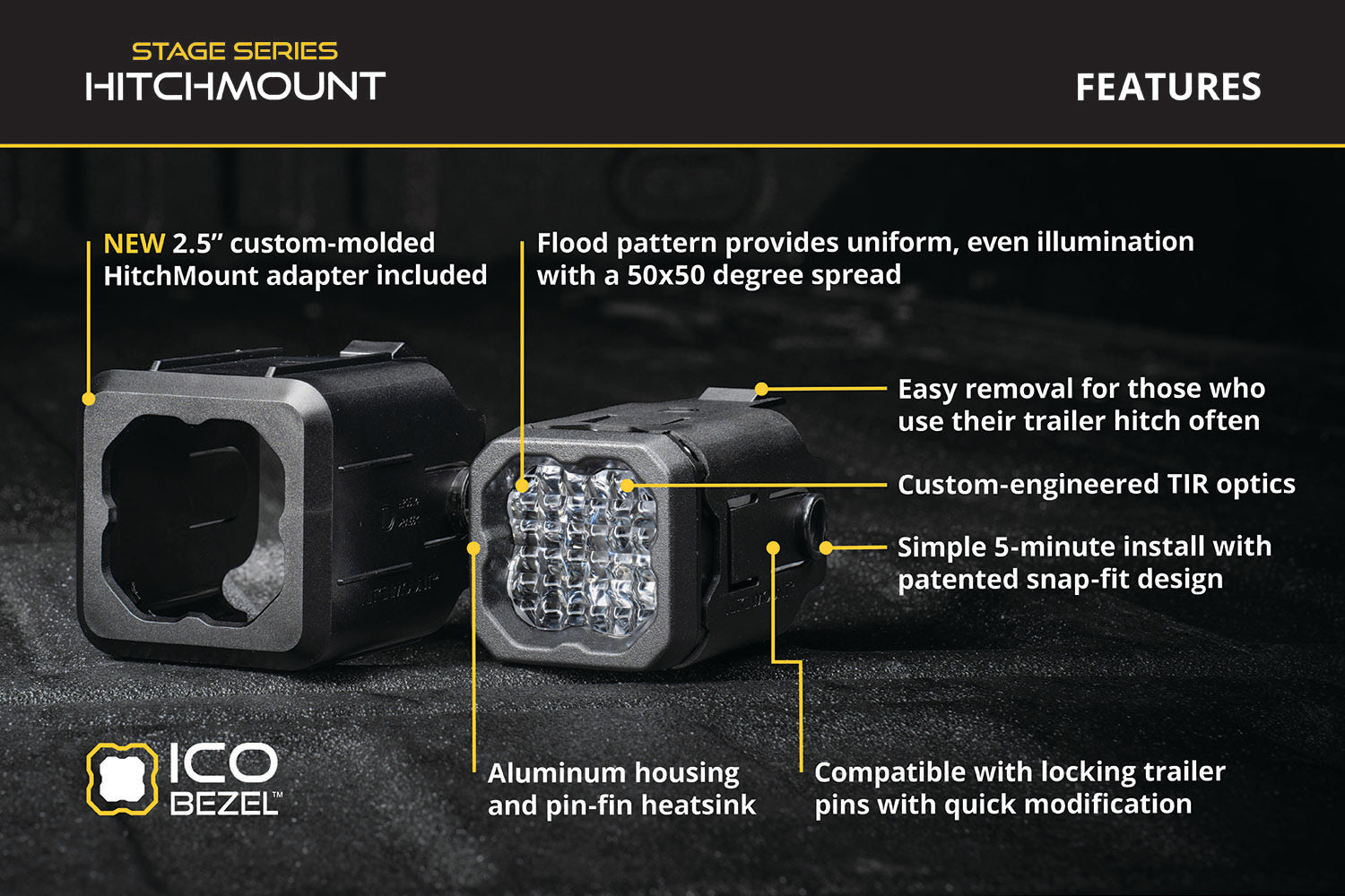 Diode Dynamics HitchMount LED Pod Reverse Kit for 2023-2026 GMC Canyon C1R