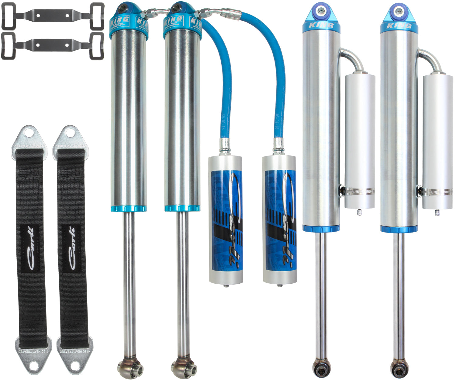 Carli Dominator Remote Res 3.0 Shock Set Long Arm Valving, 2003-13 Ram 2500/3500 - Apollo Off-Road