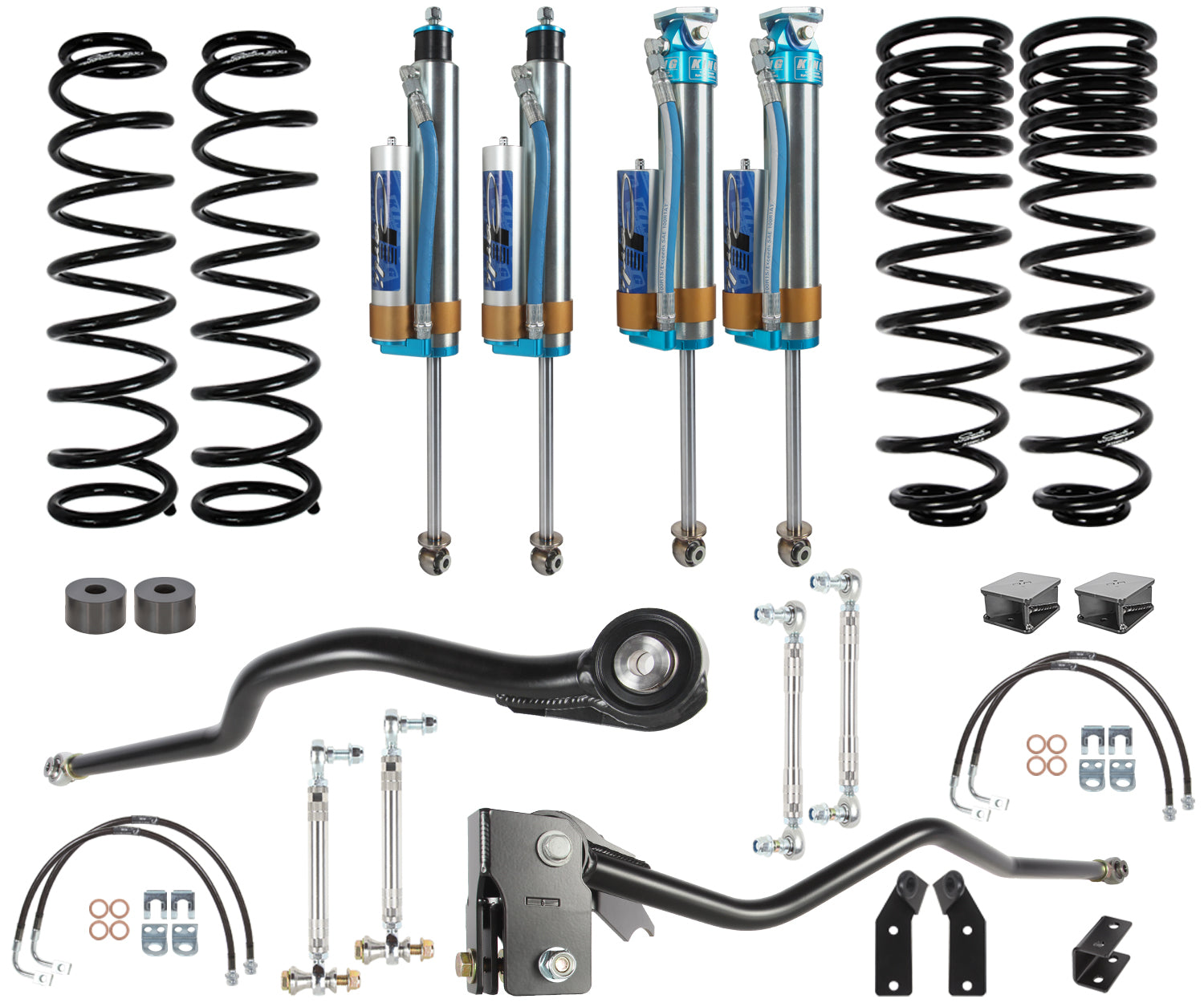 Carli Pathfinder Suspension System, Base, 3” Lift, 2007-17 Jeep Wrangler JKU - Apollo Off-Road