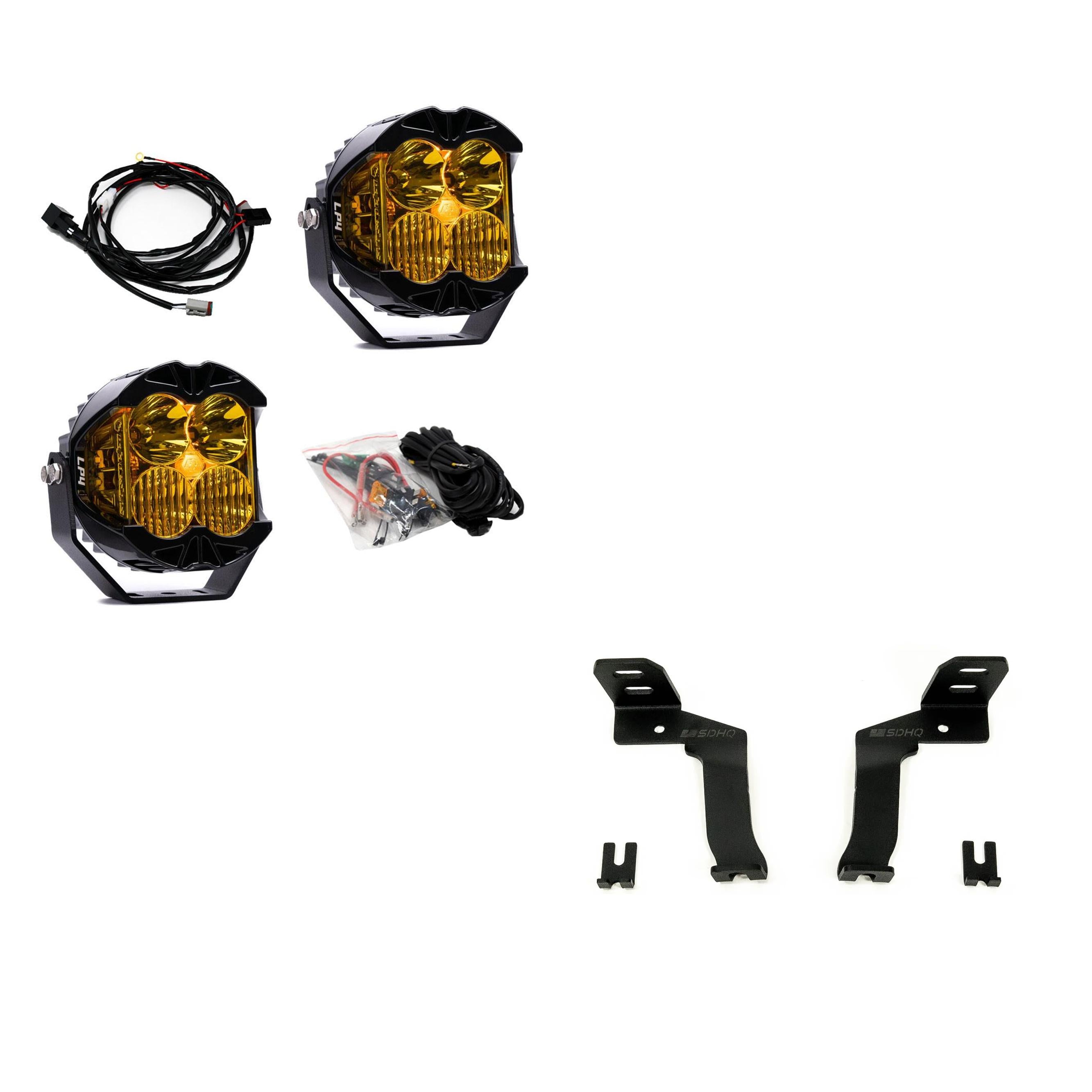 Baja Designs A-Pillar Light Kit for 2021+ F-150 & Raptor w/SDHQ Brackets