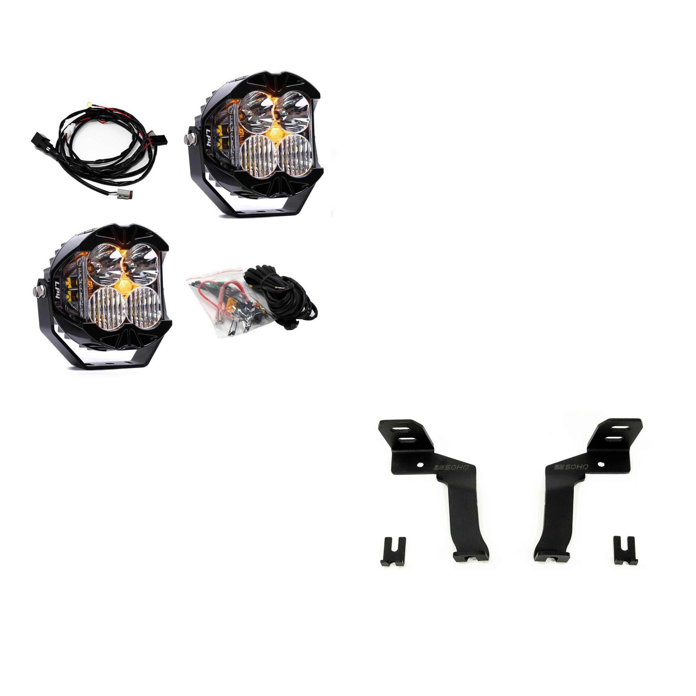 Baja Designs A-Pillar Light Kit for 2021+ F-150 & Raptor w/SDHQ Brackets