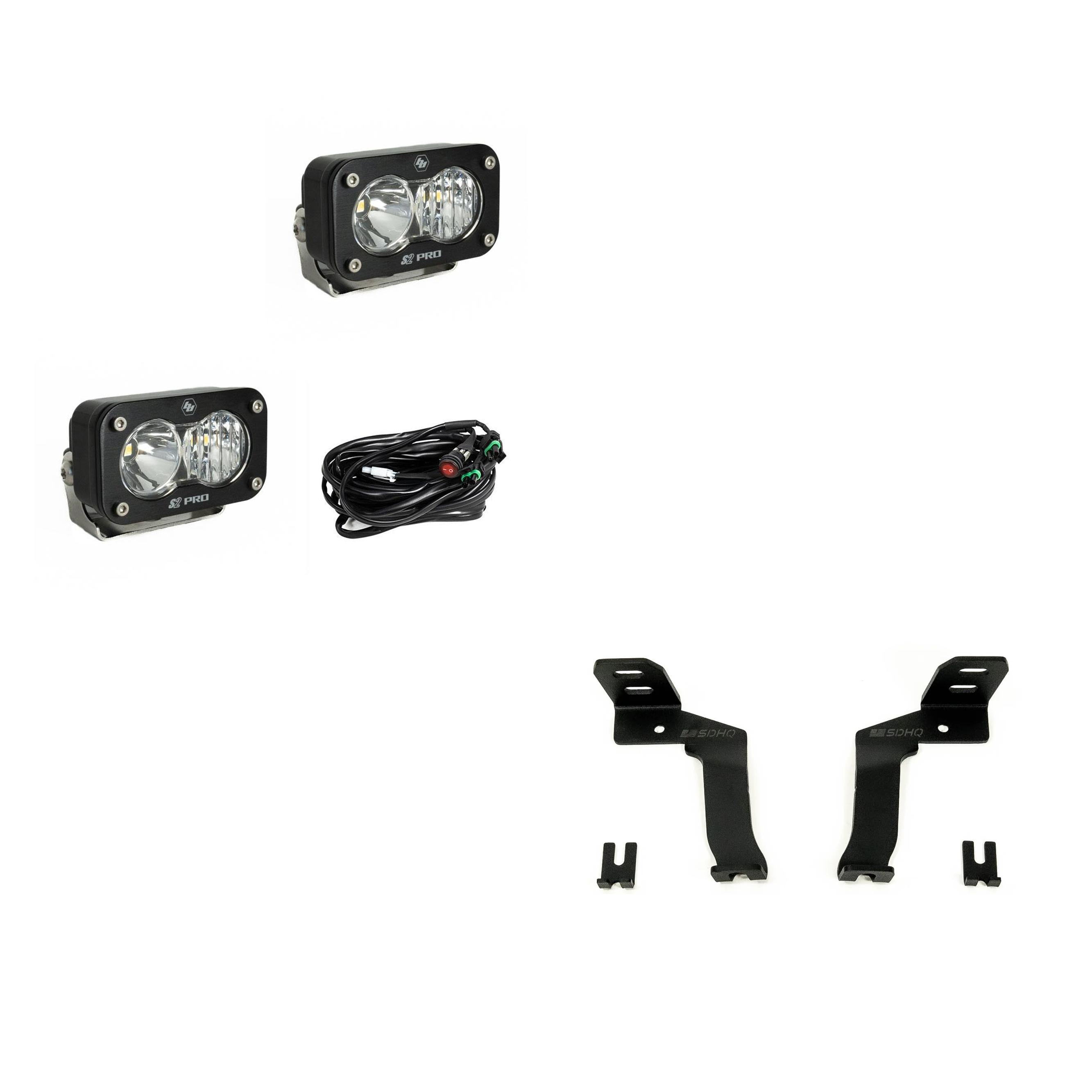 Baja Designs A-Pillar Light Kit for 2021+ F-150 & Raptor w/SDHQ Brackets