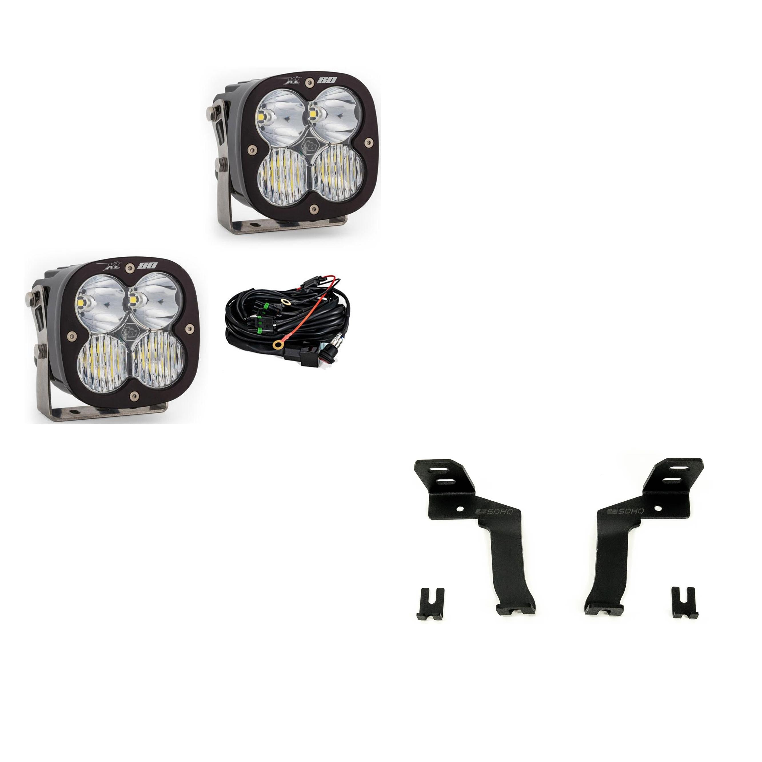 Baja Designs A-Pillar Light Kit for 2021+ F-150 & Raptor w/SDHQ Brackets