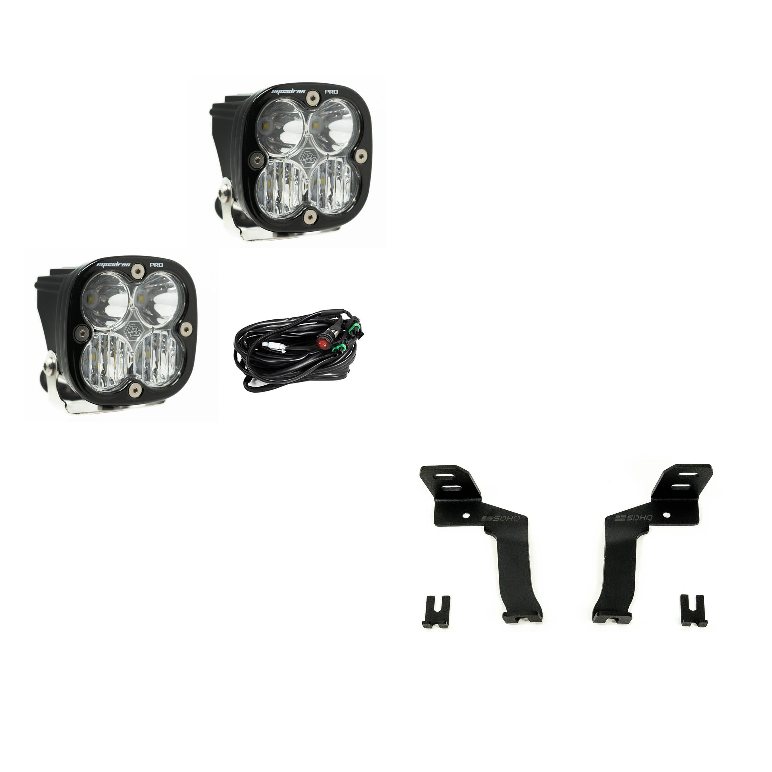 Baja Designs A-Pillar Light Kit for 2021+ F-150 & Raptor w/SDHQ Brackets