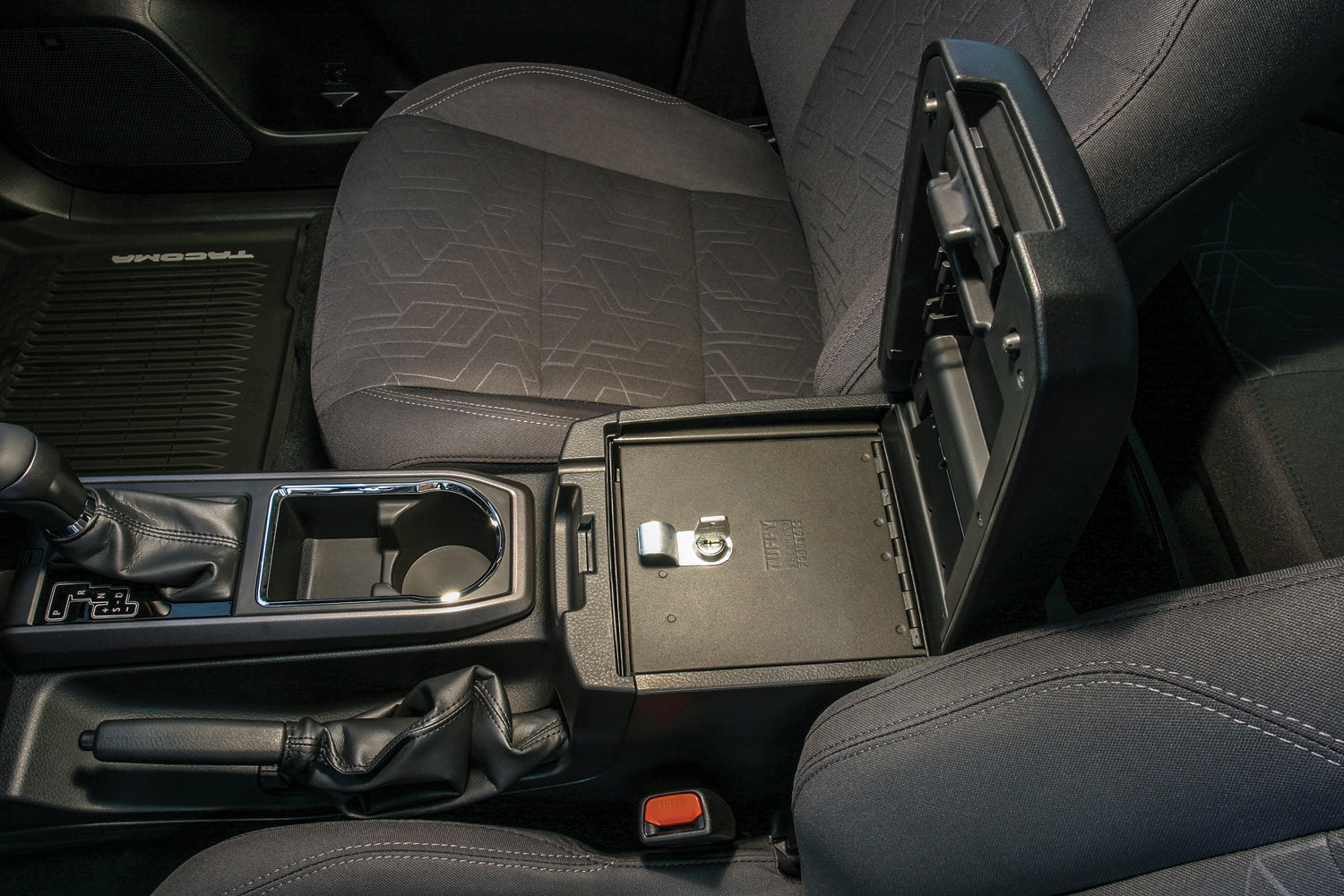 Console Safe - '16-22 Tacoma; w/ Fixed Center Console (Black) - Apollo Off-Road