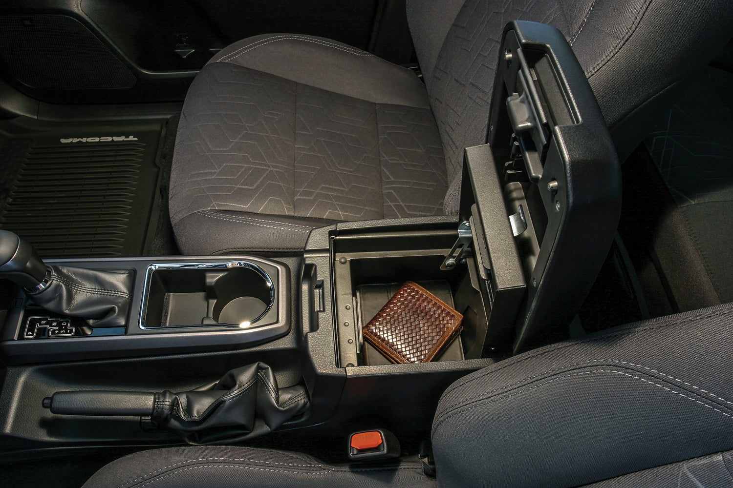 Console Safe - '16-22 Tacoma; w/ Fixed Center Console (Black) - Apollo Off-Road