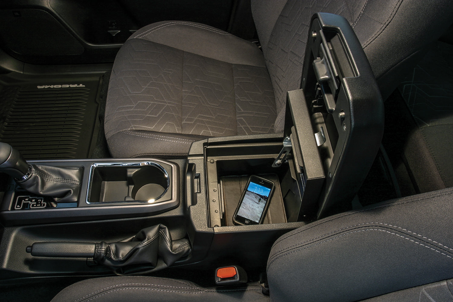 Console Safe - '16-22 Tacoma; w/ Fixed Center Console (Black) - Apollo Off-Road