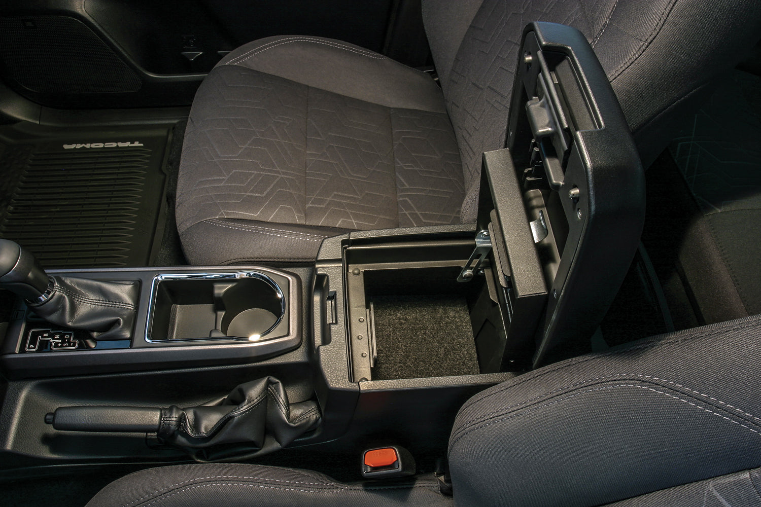 Console Safe - '16-22 Tacoma; w/ Fixed Center Console (Black) - Apollo Off-Road
