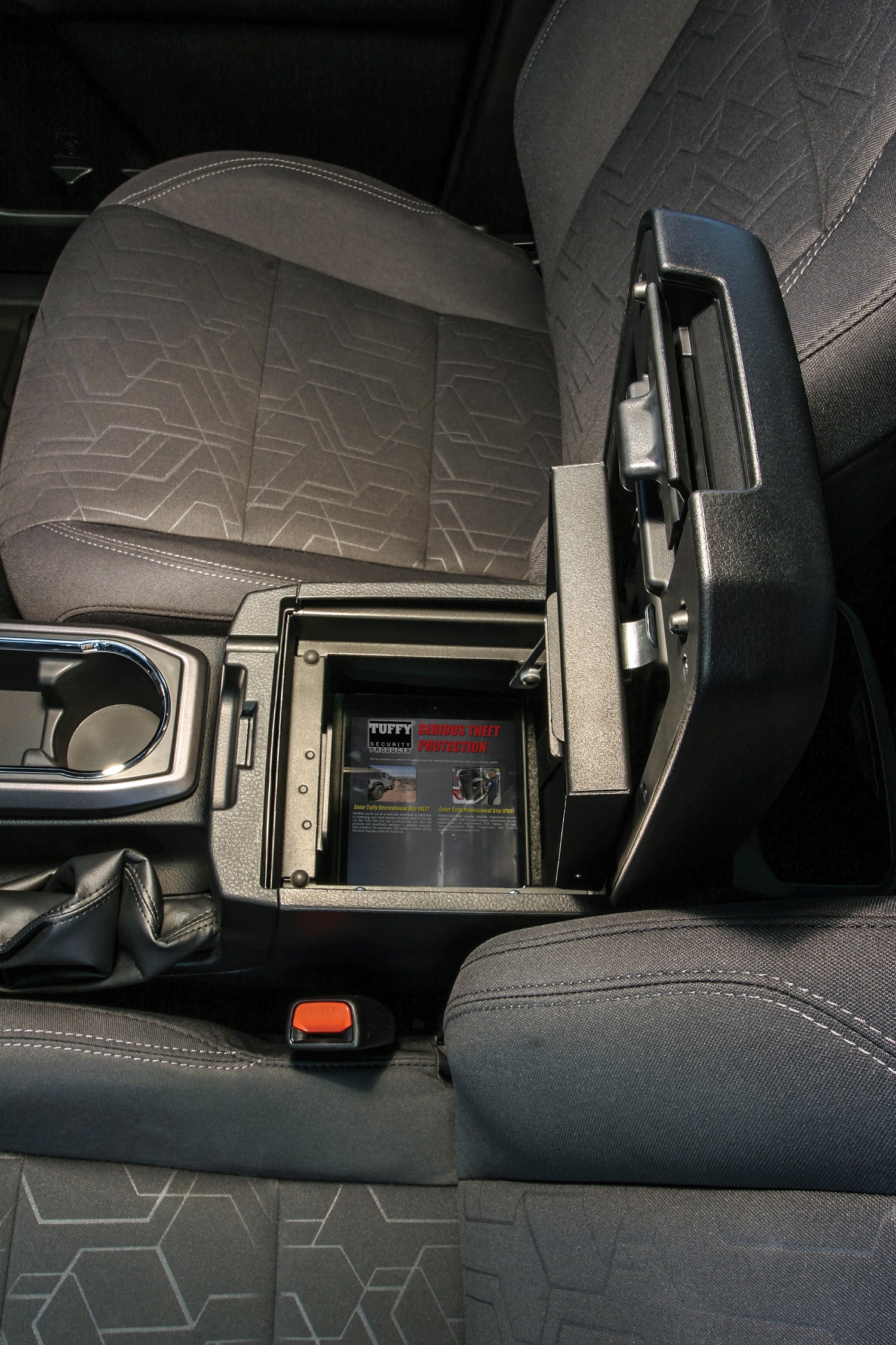 Console Safe - '16-22 Tacoma; w/ Fixed Center Console (Black) - Apollo Off-Road
