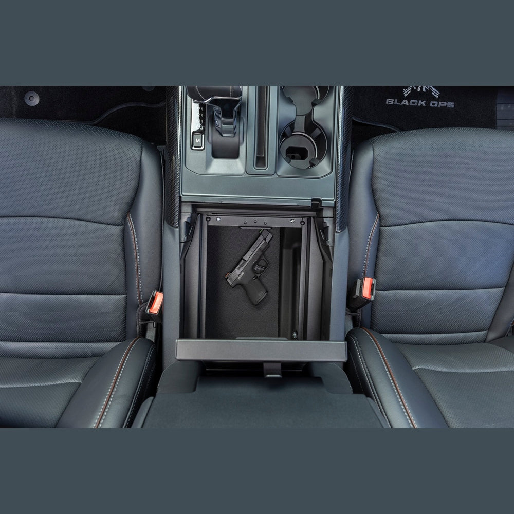 Console Safe - '21-23 F-150; w/ Flow-Thru Console (Black) - Apollo Off-Road