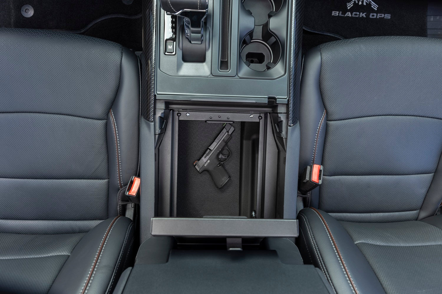 Console Safe - '21-23 F-150; w/ Flow-Thru Console (Black) - Apollo Off-Road
