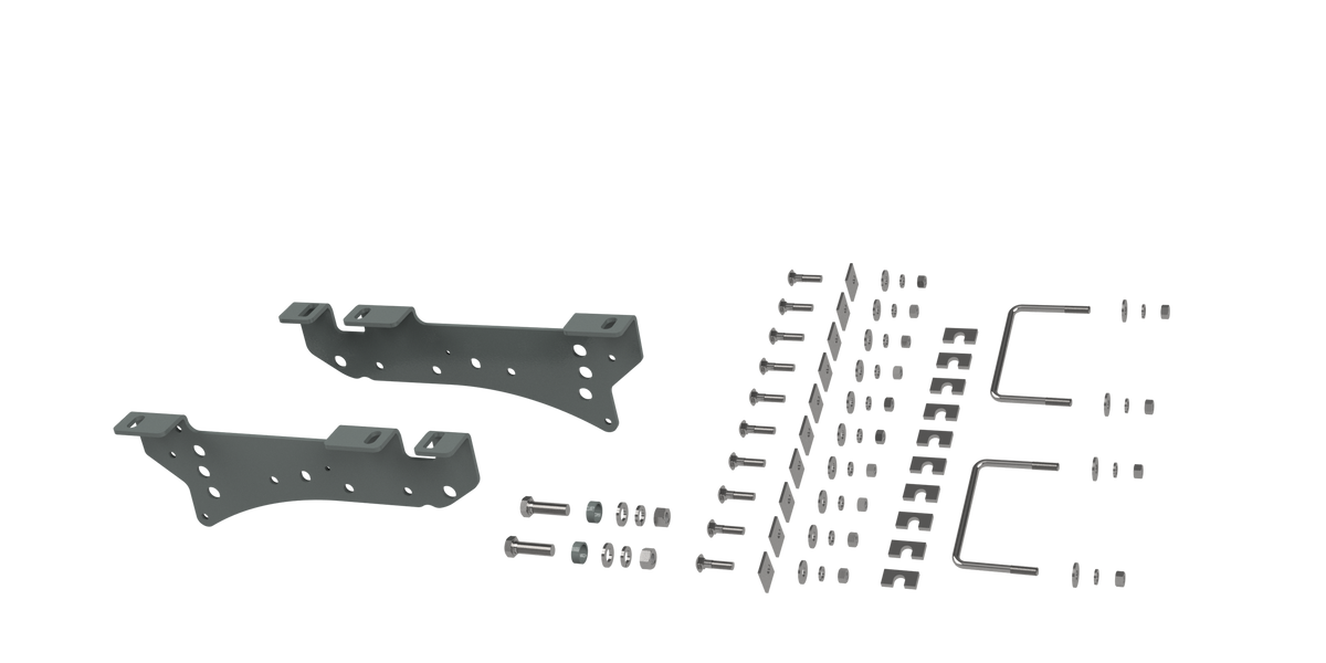 Custom Installation Brackets For Universal Mounting Rails For Some Ford Trucks - Apollo Off-Road