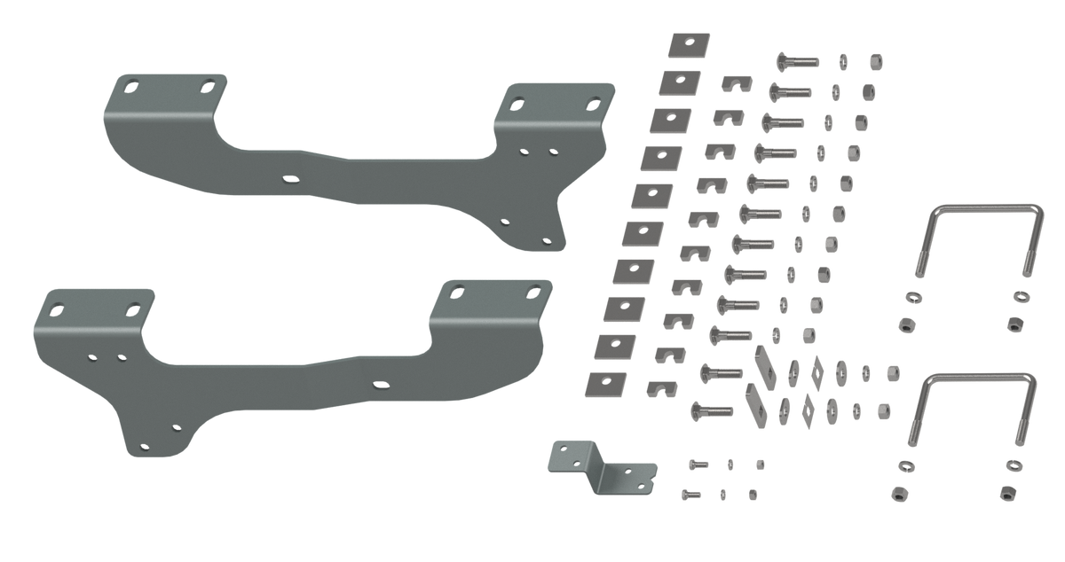 Custom Installation Brackets For Universal Mounting Rails For Some GM Trucks - Apollo Off-Road