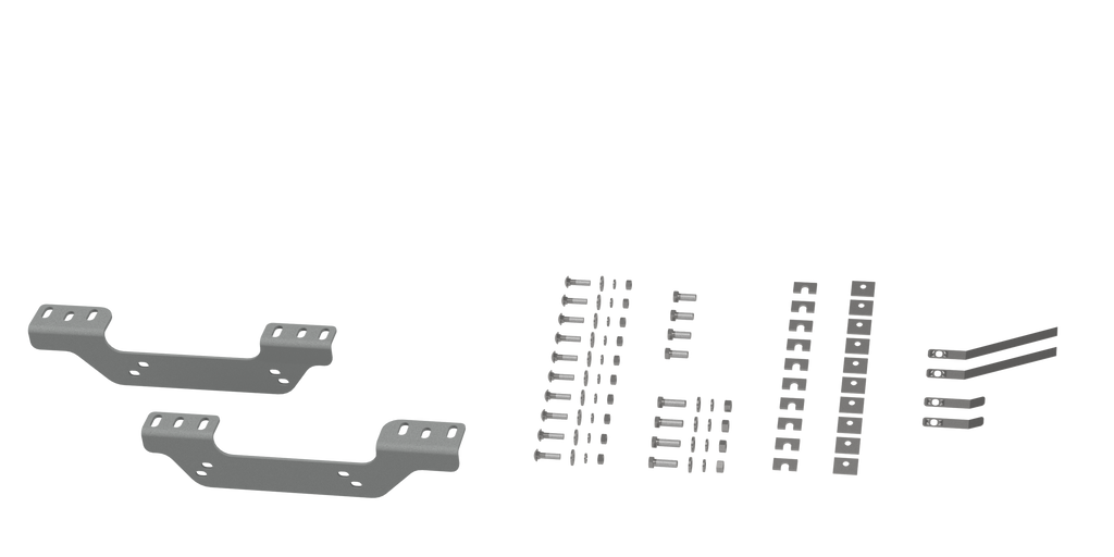 Custom Installation Brackets For Universal Mounting Rails For Some GM Trucks - Apollo Off-Road