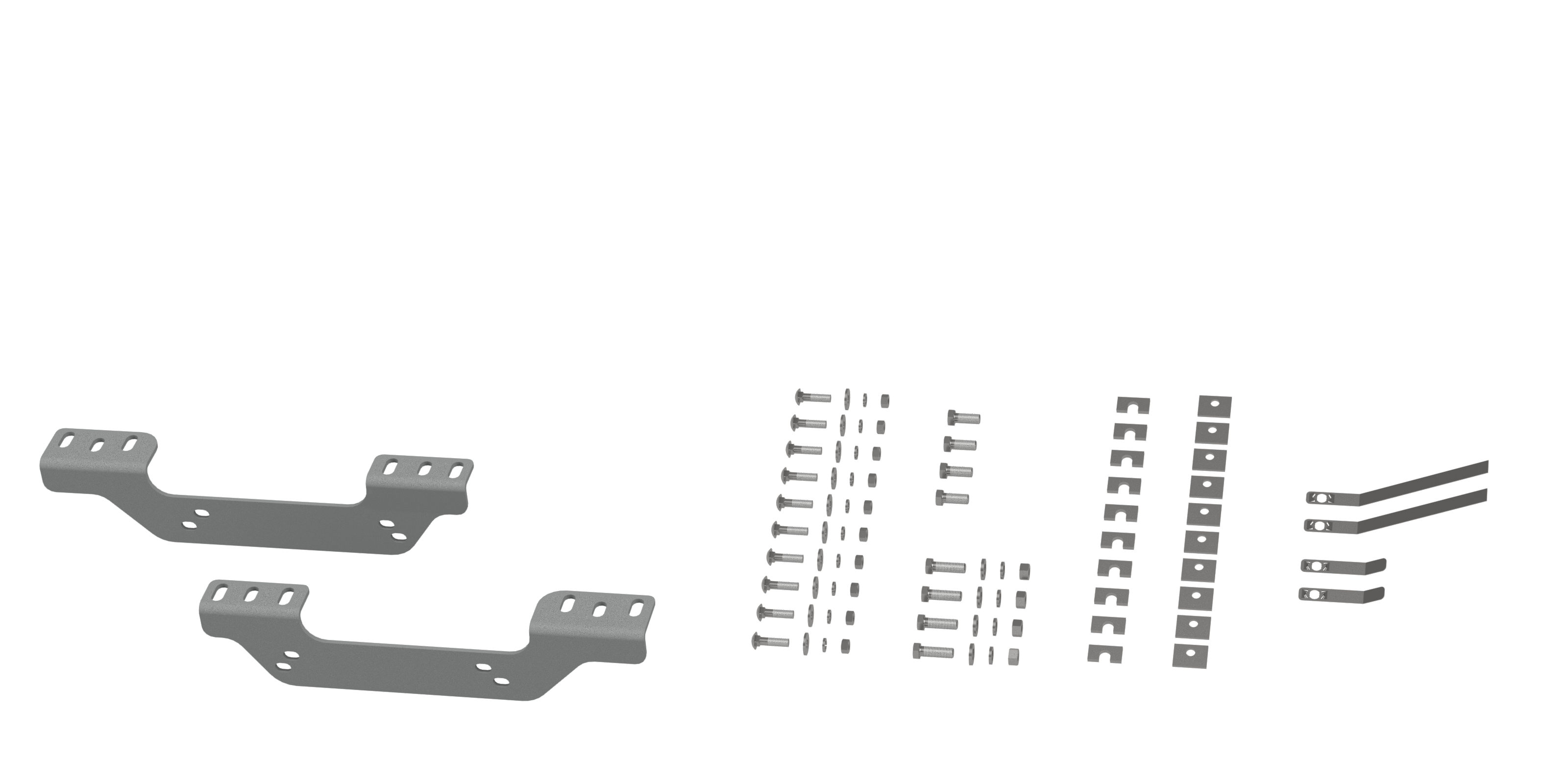 Custom Installation Brackets For Universal Mounting Rails For Some GM Trucks - Apollo Off-Road