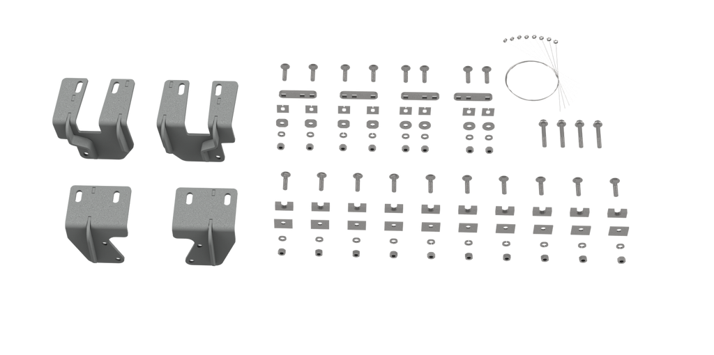Custom Installation Brackets For Universal Mounting Rails For Some GM Trucks - Apollo Off-Road