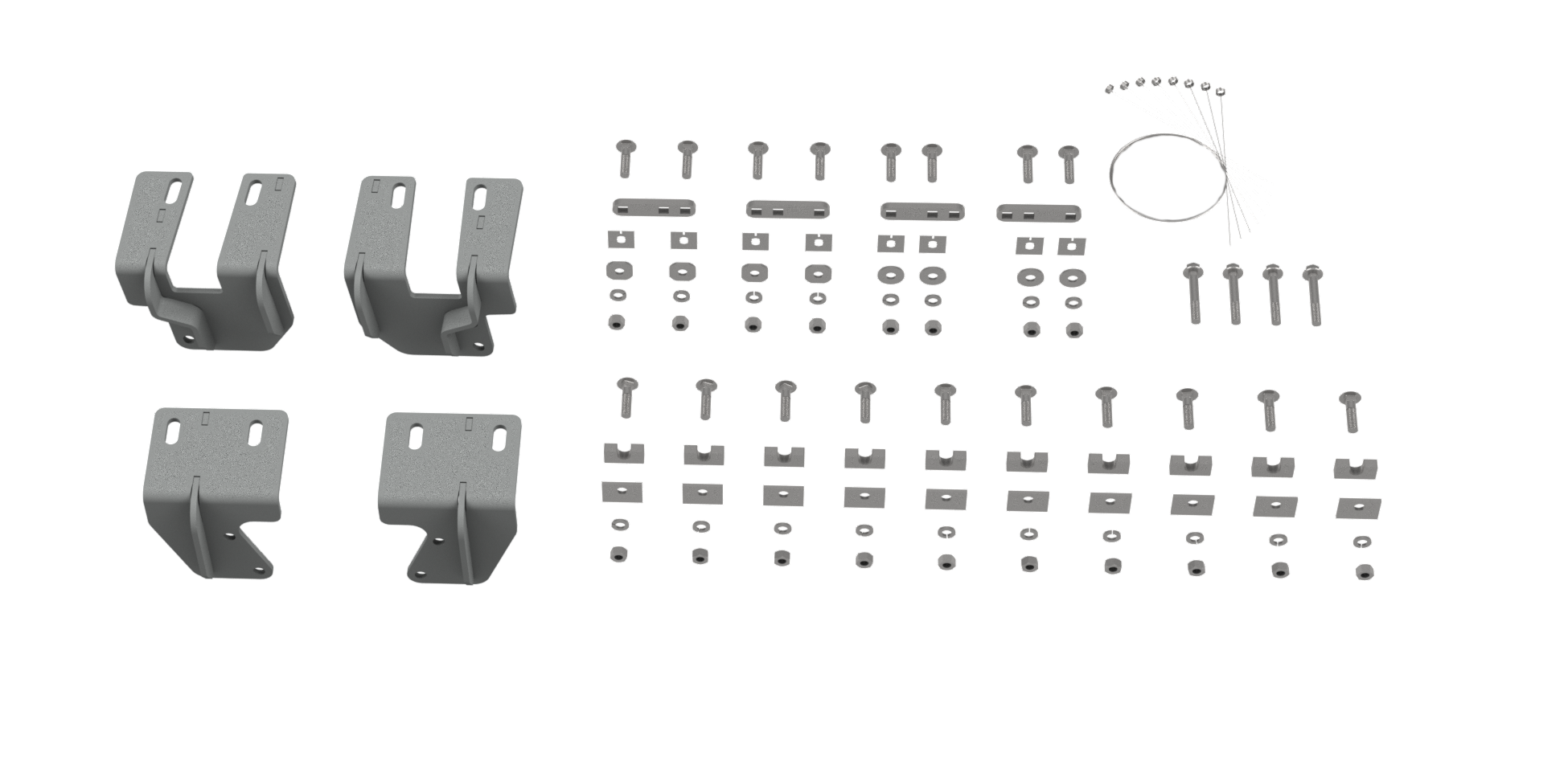 Custom Installation Brackets For Universal Mounting Rails For Some GM Trucks - Apollo Off-Road