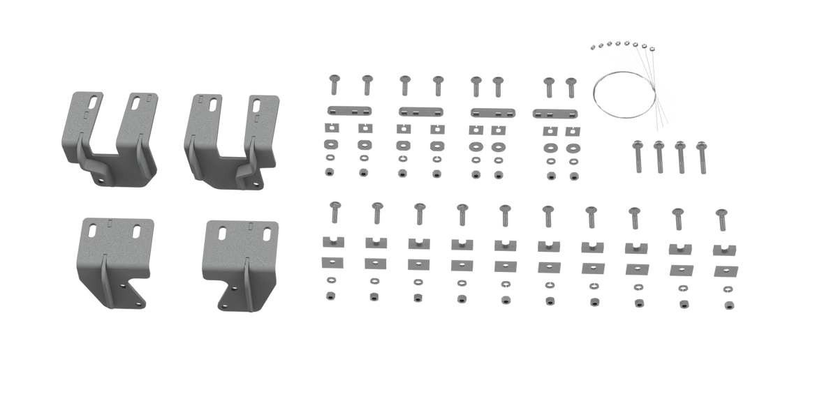 Custom Installation Brackets For Universal Mounting Rails For Some GM Trucks - Apollo Off-Road